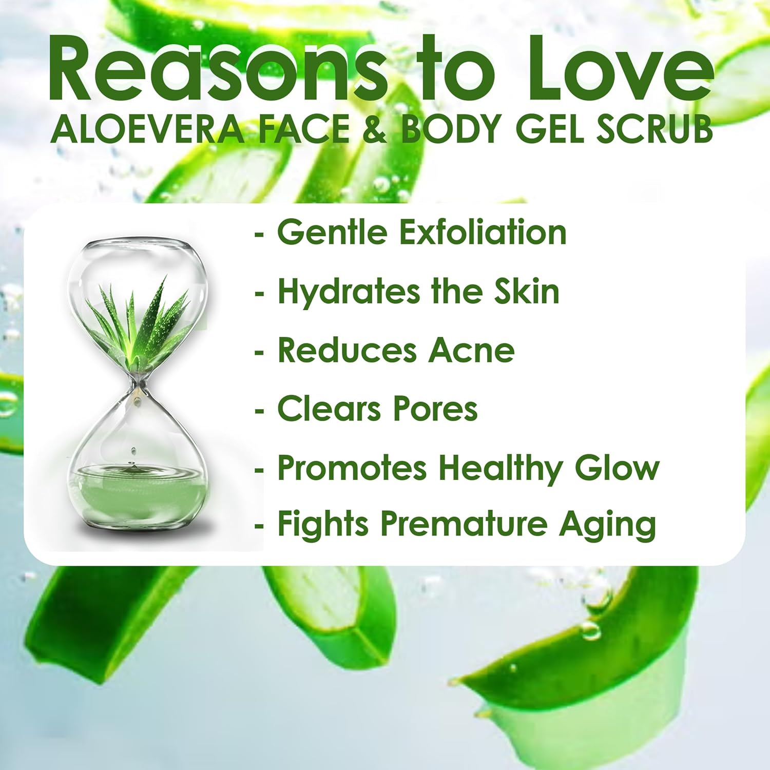 Pink Root Aloe Vera Gel Scrub Enriched with Multi-Fruit Enzyme 500Gm