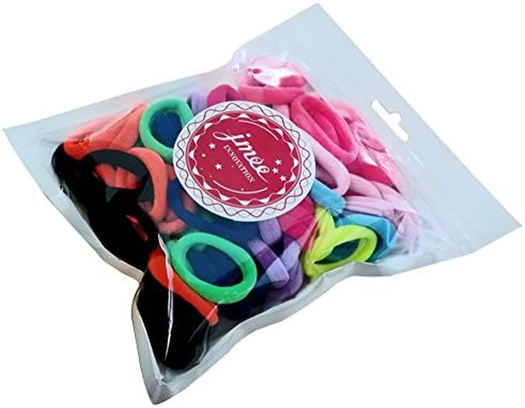 Baby Hair Ties for Kids Toddlers 100 PCS 10 Colors Small Seamless Hair Bands Ponytail Holder J-MEE image number 5