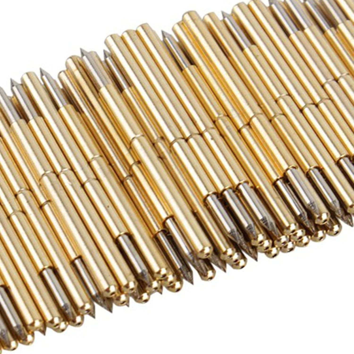 Spring Probe Pogo Pin E2 Spring Probe, Spring Test Probe P50 8209 for Test Pin P75 Probes P75 8209 P100 J1 B1 Plated Fingers round 1Mm Pogo Pin Test Probes image number 4