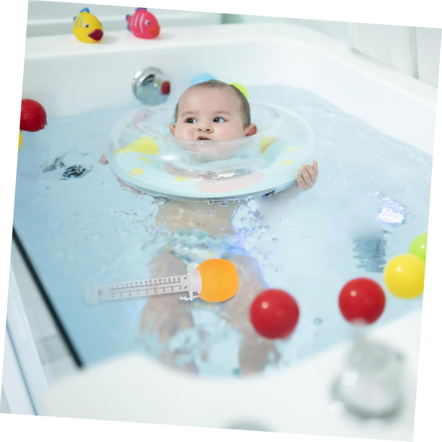 Floating Pool Thermometer Easy Read Water Temperature Gauge for Swimming Pools Hot Tubs Bath Accessories Accurate Measurement image number 1