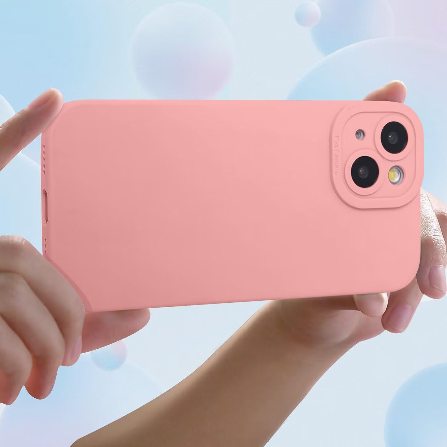 ILING Liquid Silicone Case for Xiaomi Redmi 15C 5G/4G/POCO C85, Simple Plain Ultra Thin Soft TPU Bumper Shockproof Scratch-Resistant Protective Case Matt Elegant Women'S Mobile Phone Case (Pink) image number 6