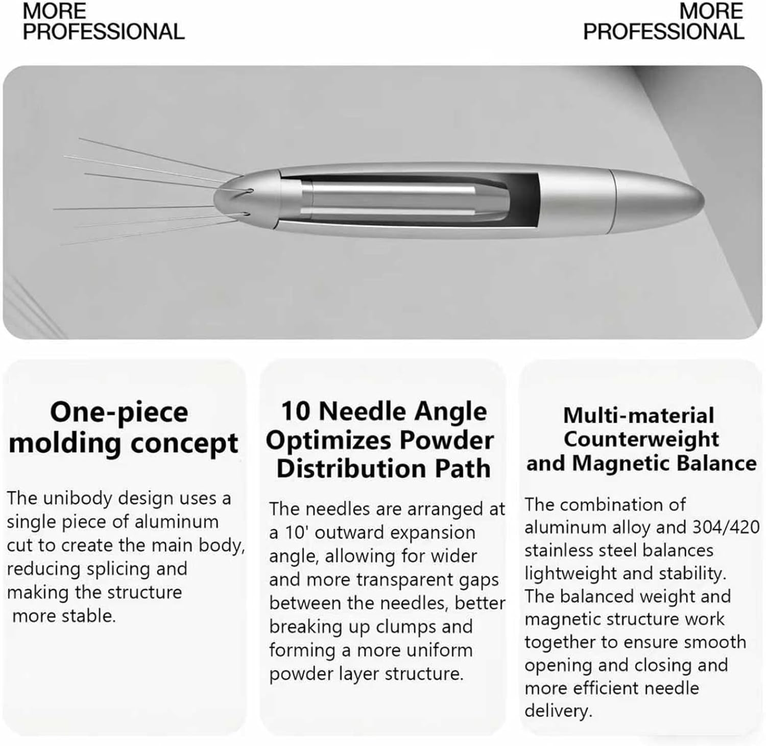 WDT Espresso Distribution Tool, 0.4Mm * 6 Needle Coffee Stirrer, with 6 Replaceable Needles & Aluminum Alloy Base, Magnetic Structure, Coffee Machine Accessories for Barista image number 3