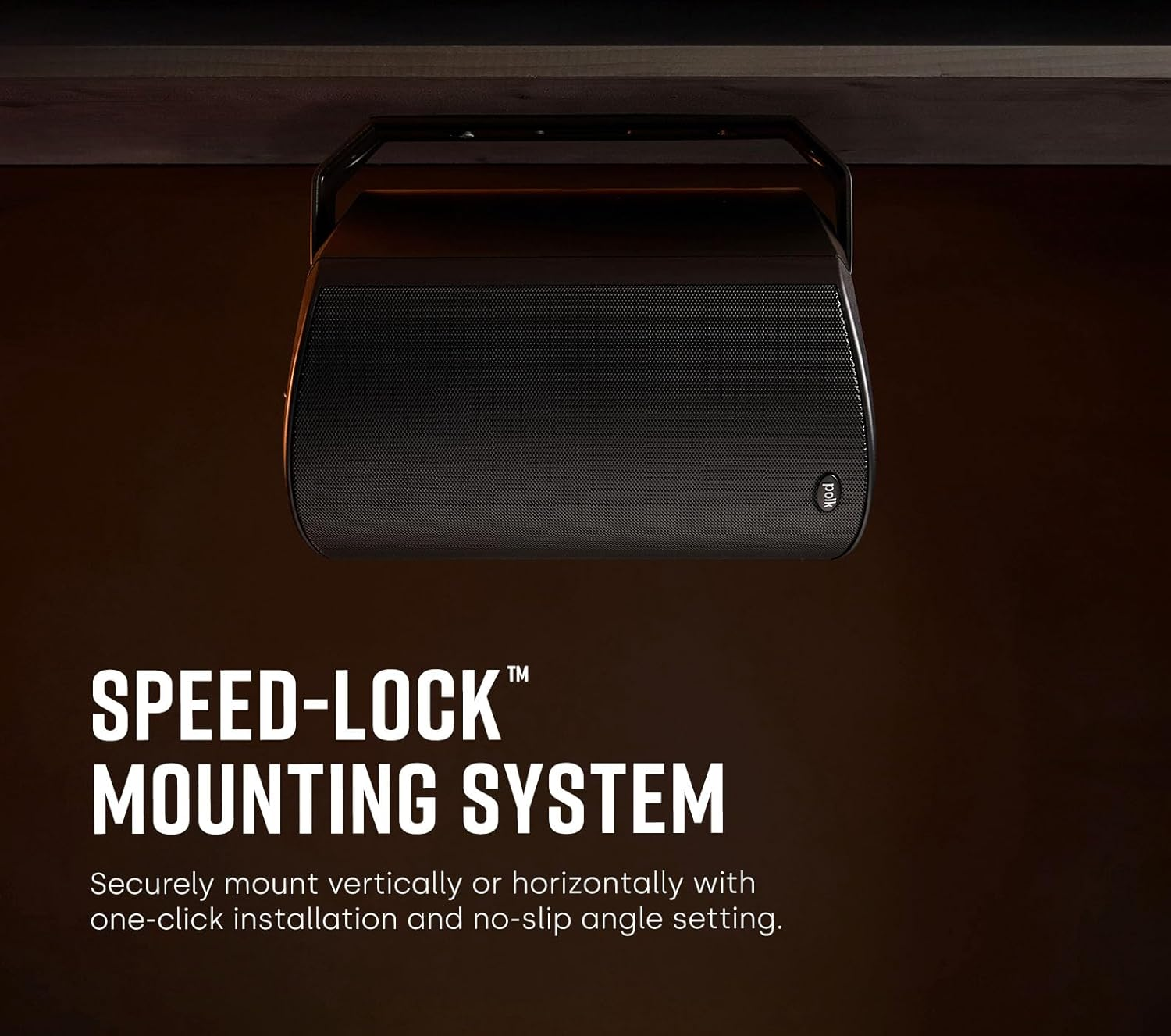 Polk Audio Atrium 5 Outdoor Speakers Black with Powerful Bass, All-Weather Durability, Broad Sound Coverage, Speed-Lock Mounting System, Pair, White image number 3