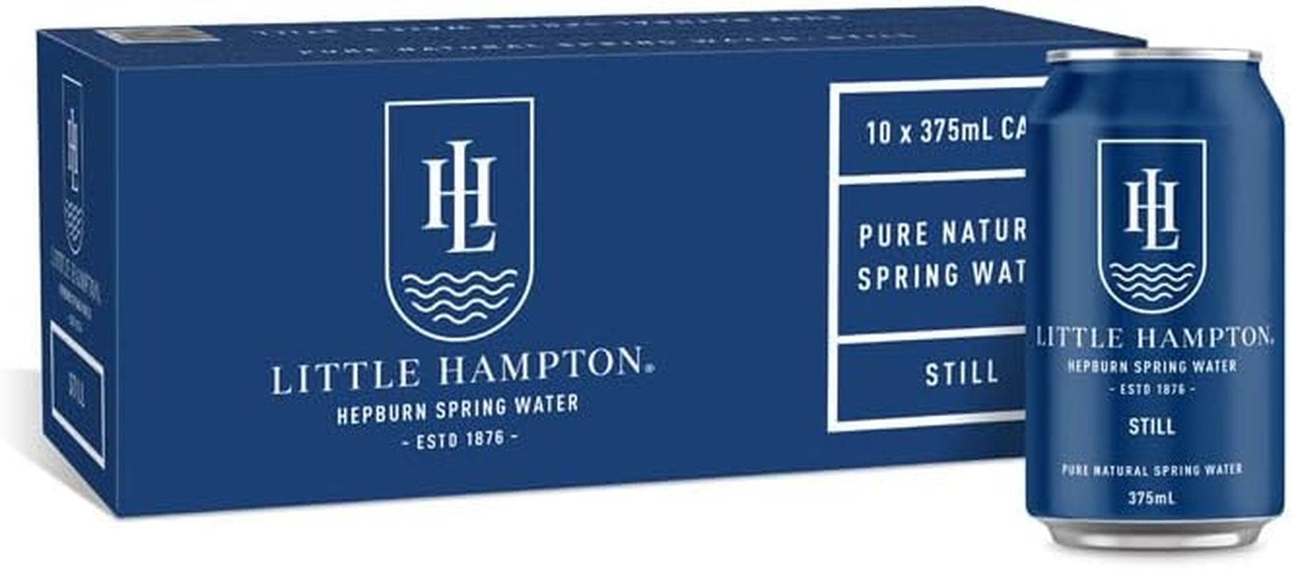 Little Hampton Natural Spring Water, Still, 375Ml Cans, Pack of 10. Hepburn Region, Victoria image number 1