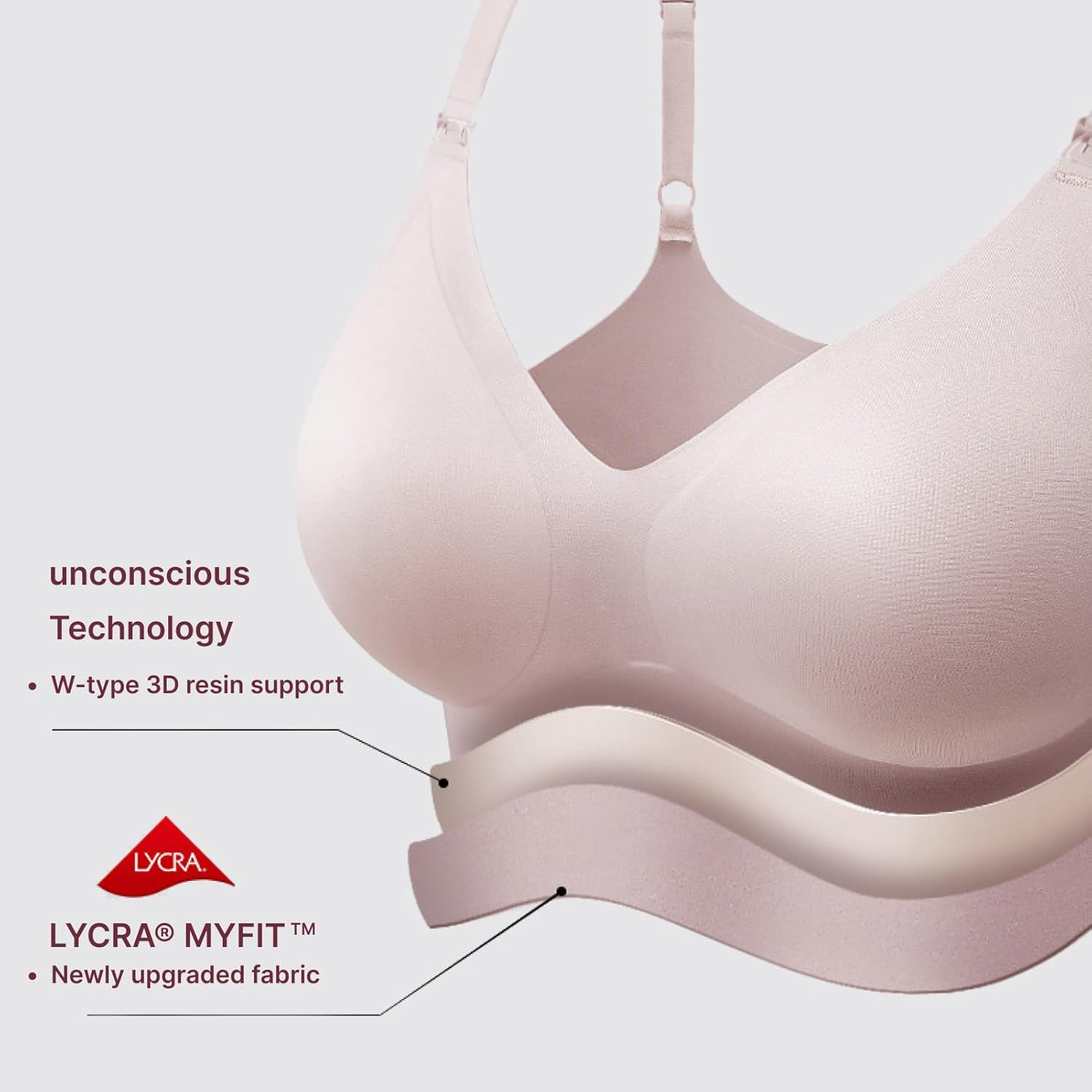 Lapetwbn Seamless Nursing Bra Wireless Maternity Sleep Bralette for Breastfeeding, Pump Compatible Comfort Bra with Removable Pads, Pregnancy and Postpartum Support Sizes L