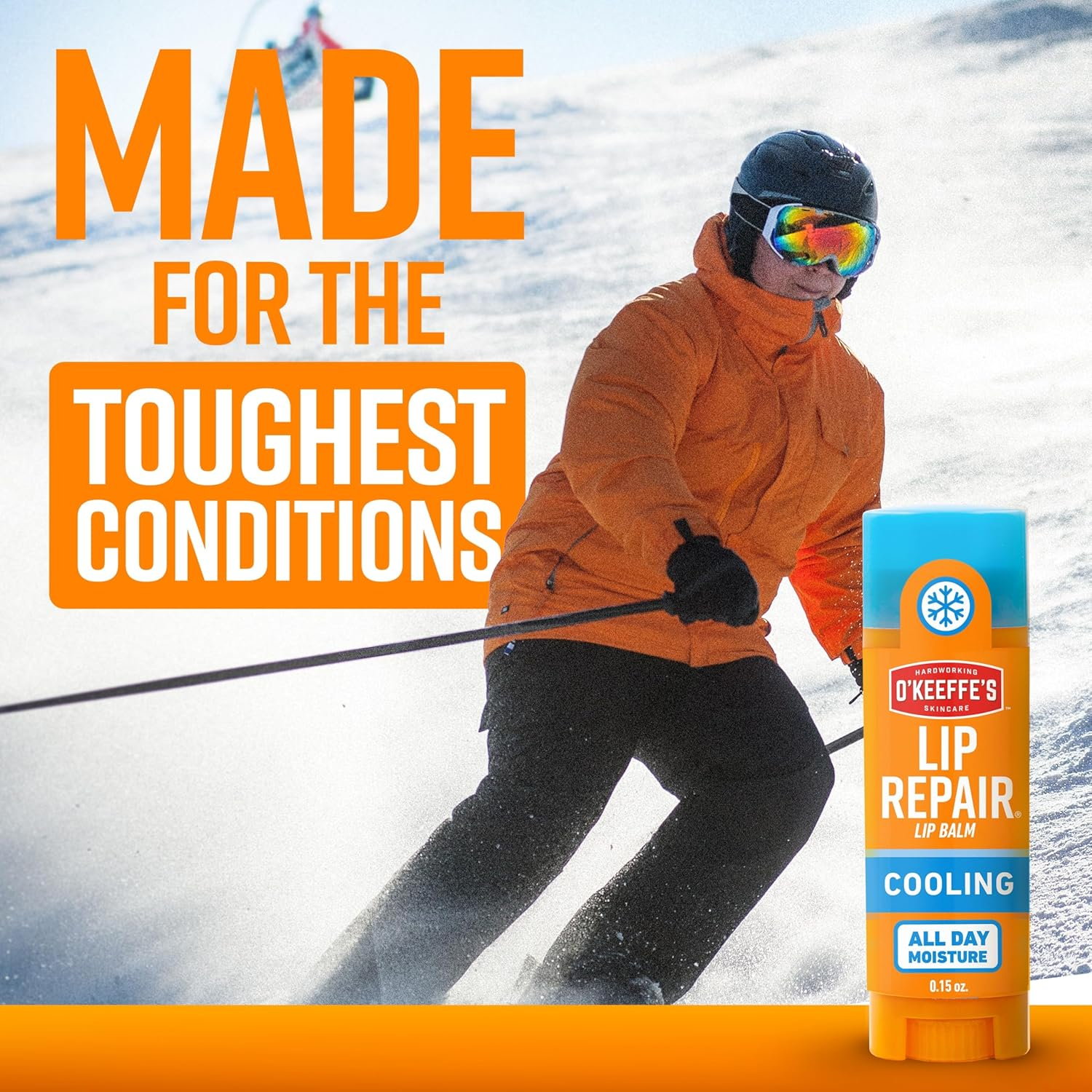 O'Keeffe'S Lip Repair Cooling Lip Balm, 4.2G &ndash; for Extremely Dry, Cracked Lips. All-Day Moisture with 7 Moisturising Ingredients Relieves & Heals Very Dry Lips with a Flexible Barrier. image number 5