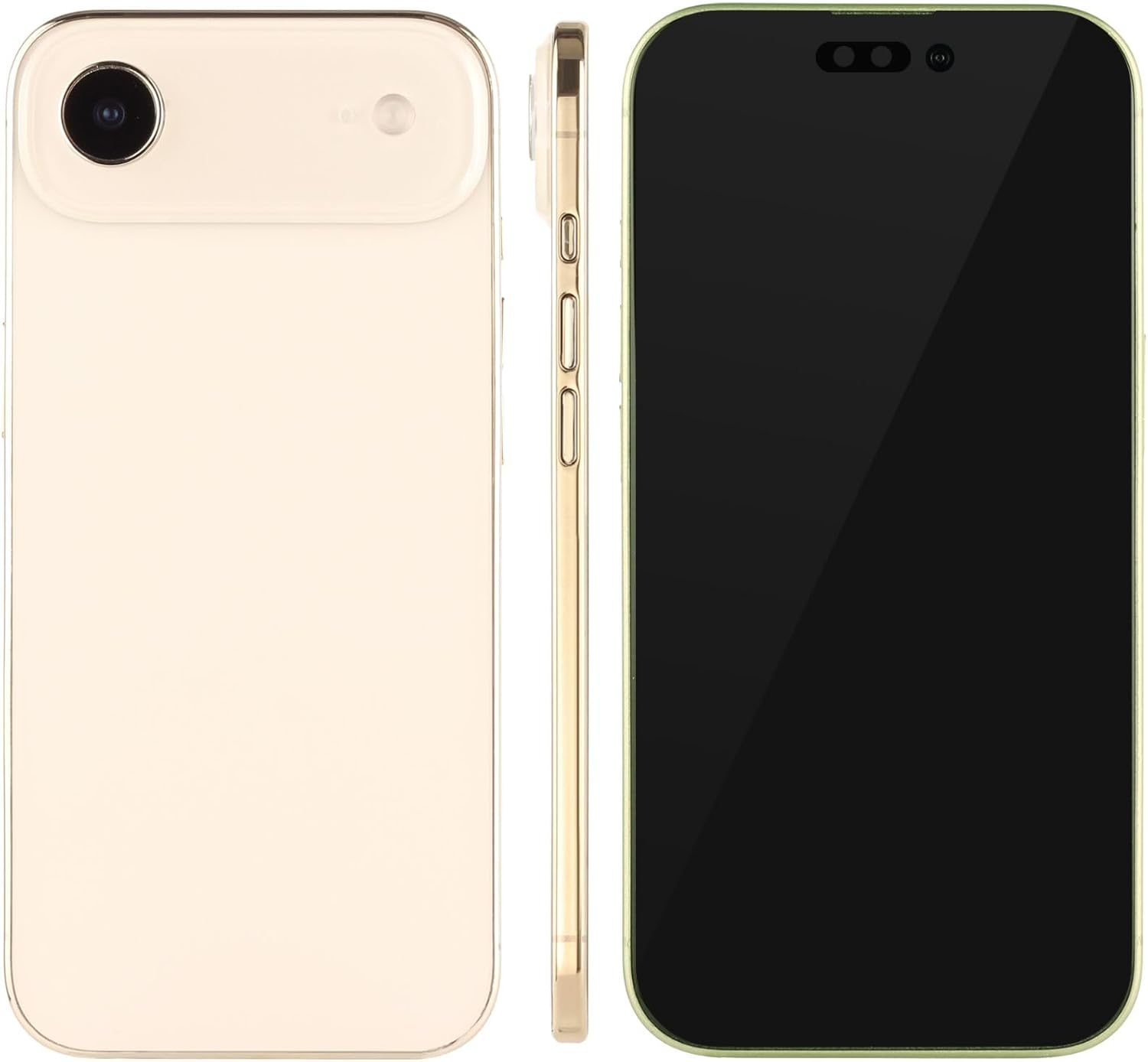 Mockupart MA193D Iphone 17 Sage Display Model (With Black Screen/Sim Slot) Mock up Smartphone Dummy Realistic Size Portable Model Perfect for Exhibitions, Store Displays, Photography, Japanese