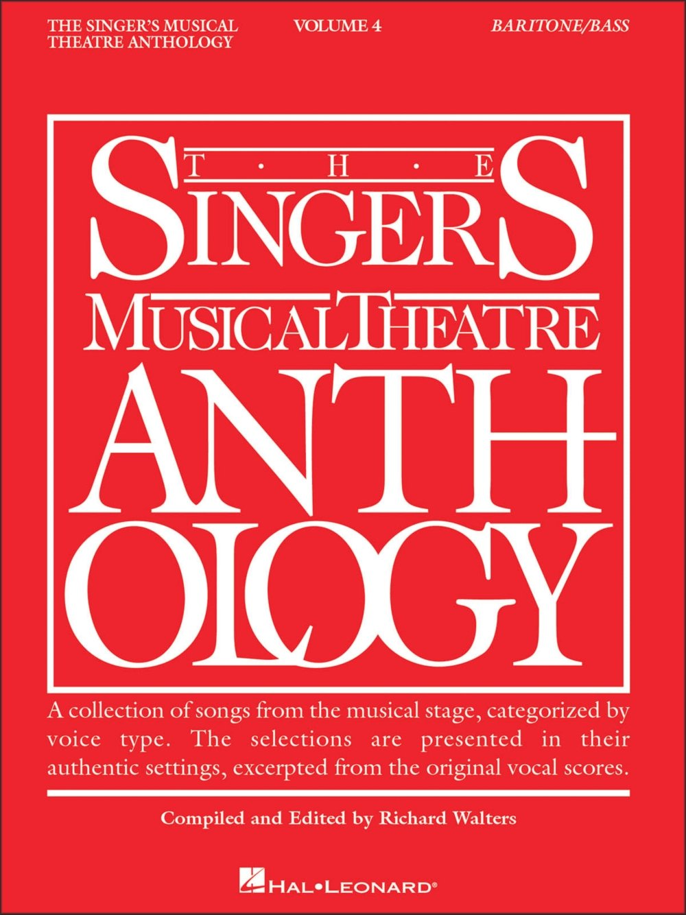 The Singer'S Musical Theatre Anthology - Baritone/Bass Book Only: 4