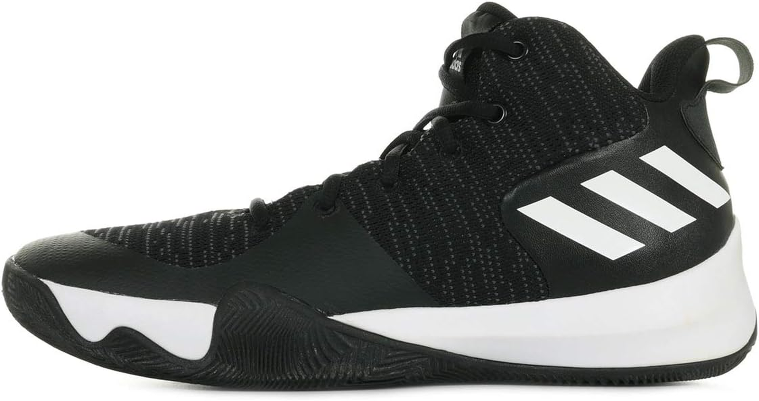 Adidas Mens Explosive Flash Black/Carbon/White Basketball Shoes 8.5 Black/Carbon/White Sneaker image number 1