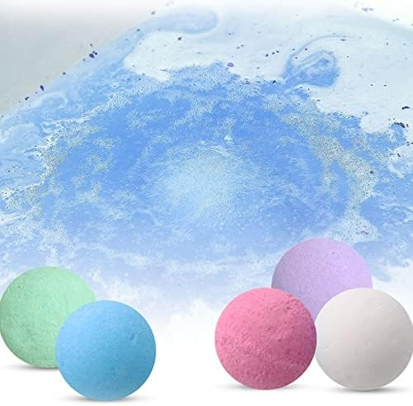 Bath Ball 5Pcs 20G Bubble Small Bath Bombs Stress Relief Moisturizing SPA Shower Cleaner Bath Ball Toy image number 5