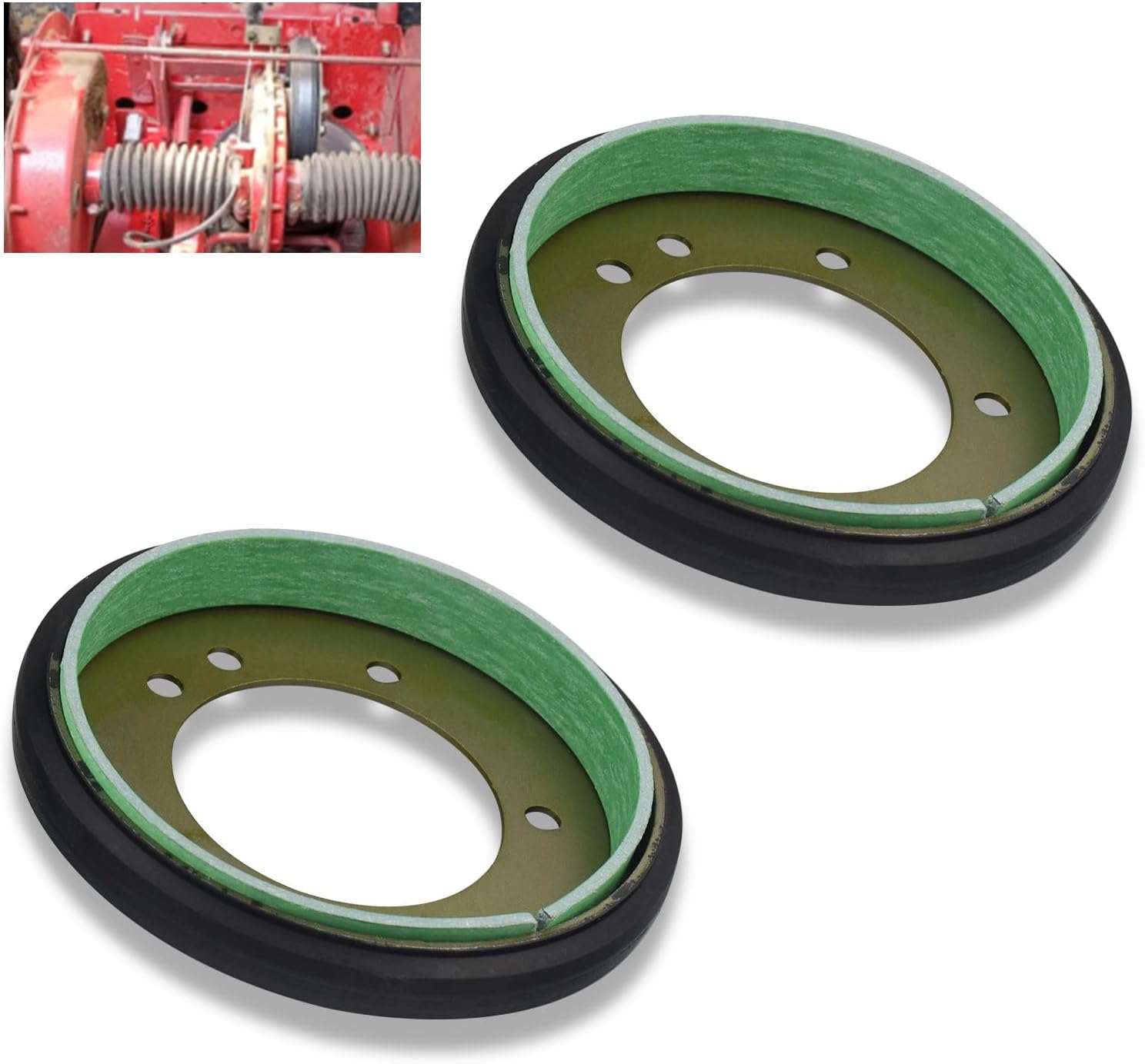 04743700 Lawn Tractor Drive Disc Kit with Liner/Friction Wheel, Compatible with Sn-Apper Riding Clutch Disc, Replace Models 240-975, 7053103, 7600135, 5-3103, 5-7423 (OD 6" ID 5-1/8") (2 Pack) image number 5