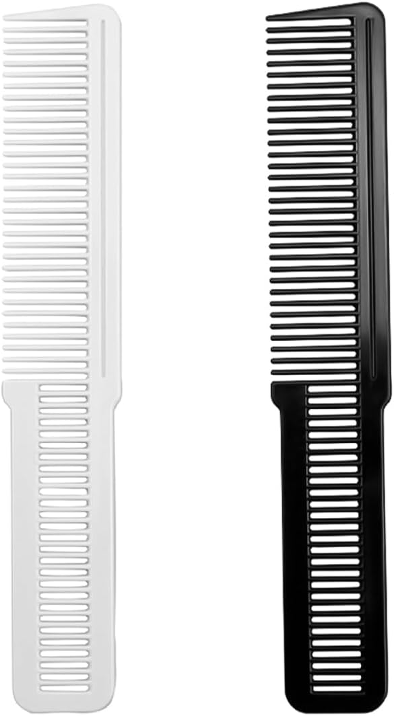 Laroal Piece Hairdressing Comb Black Flat Top Combs Flat Top Stylist Combs Black Hair Trimmer Hairdressing Comb for Creating Styling Haircuts image number 4