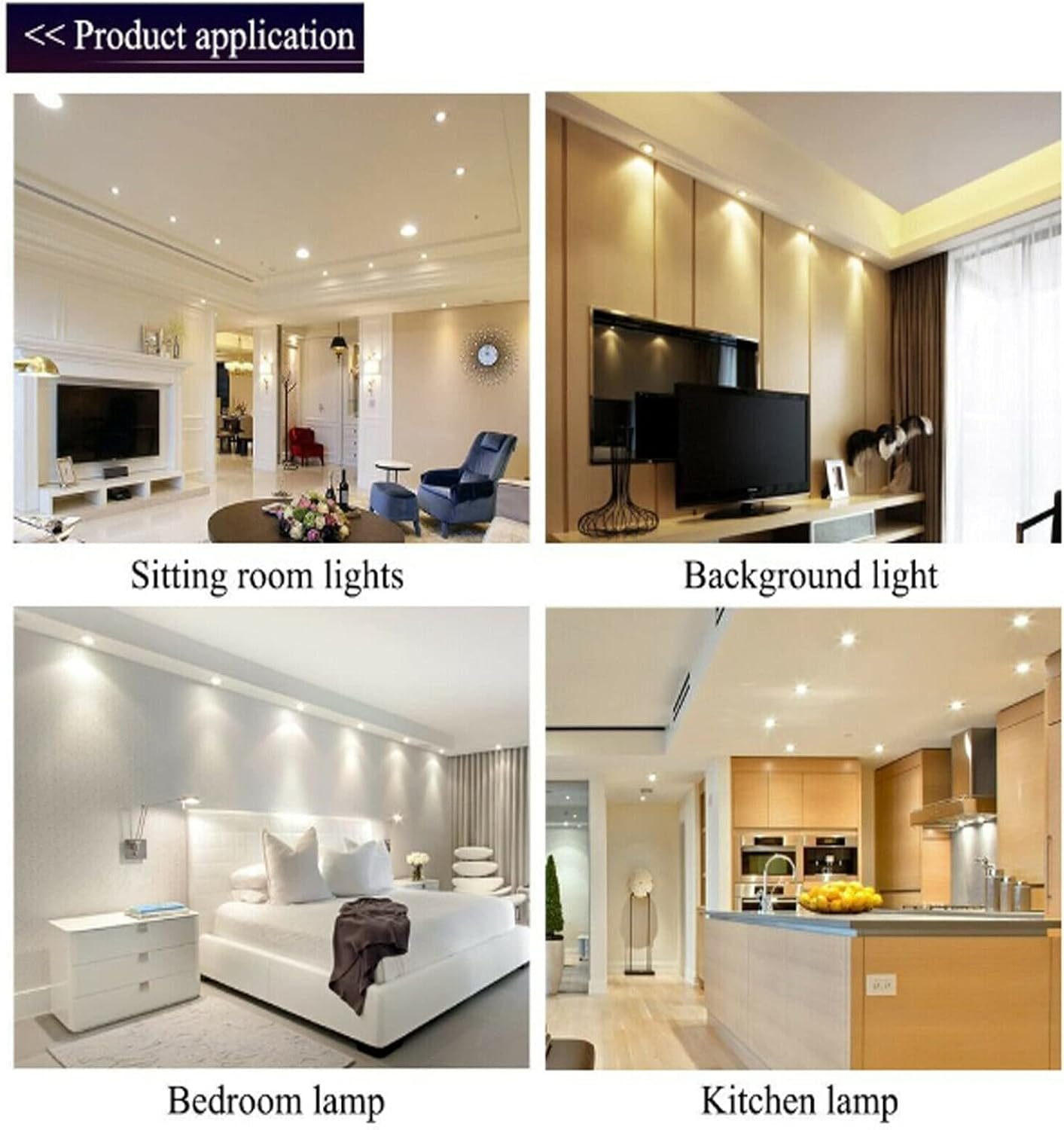 180 Degree Wide Beam Dimmable LED Spotlight Acrylic+Aluminum 10W GU10 MR16 220V&mdash;240V Bedroom Desk Lamp Bulb White Spotlight (6Pcs) - Cool White image number 2