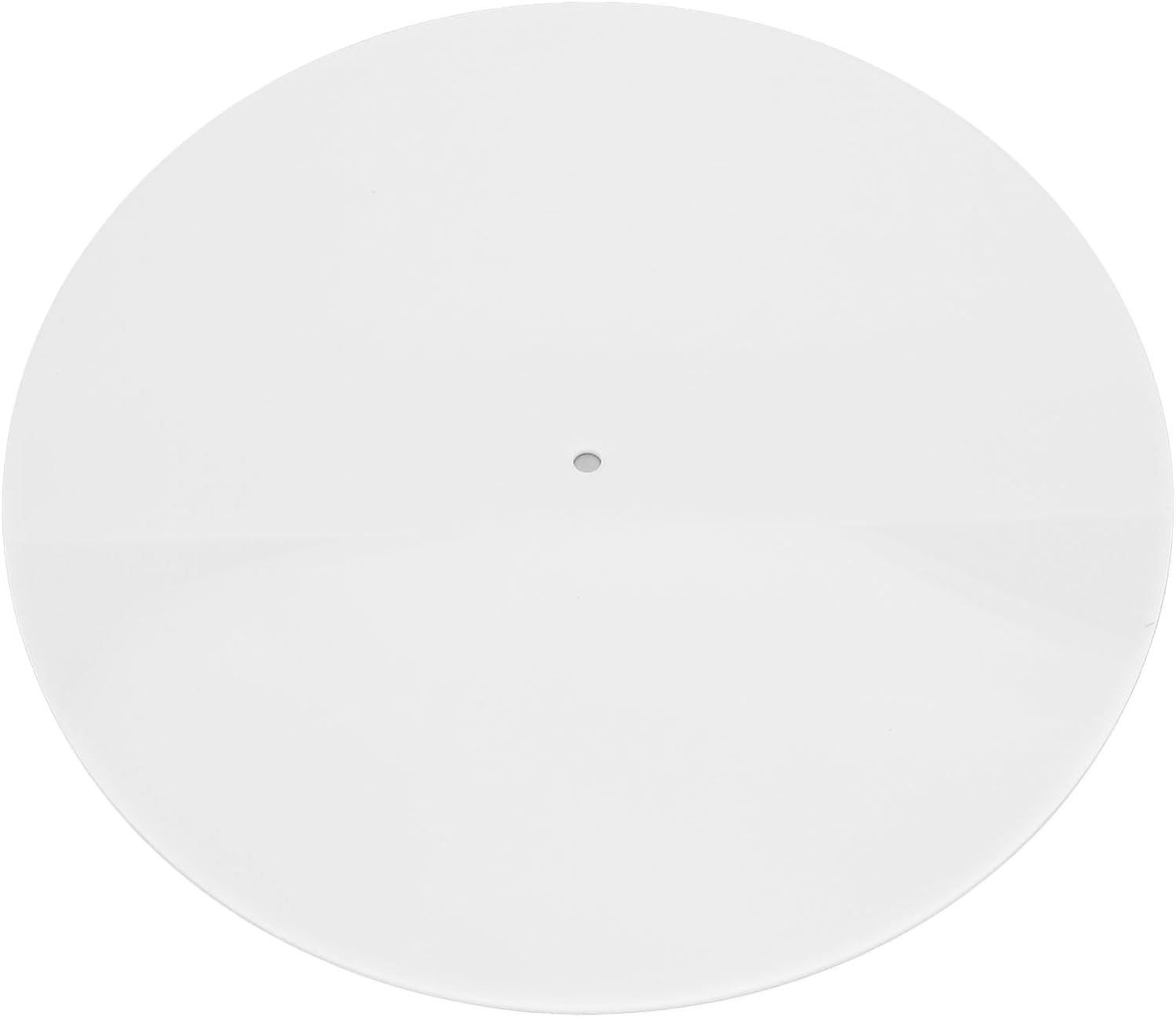 Turntable Mat, 300Mm Turntable Platter Mat Acrylic Record Player Mat, anti Static Record Platter Slipmat for 12 Inch Record Player, Universal Turntable Slip Mat (White)