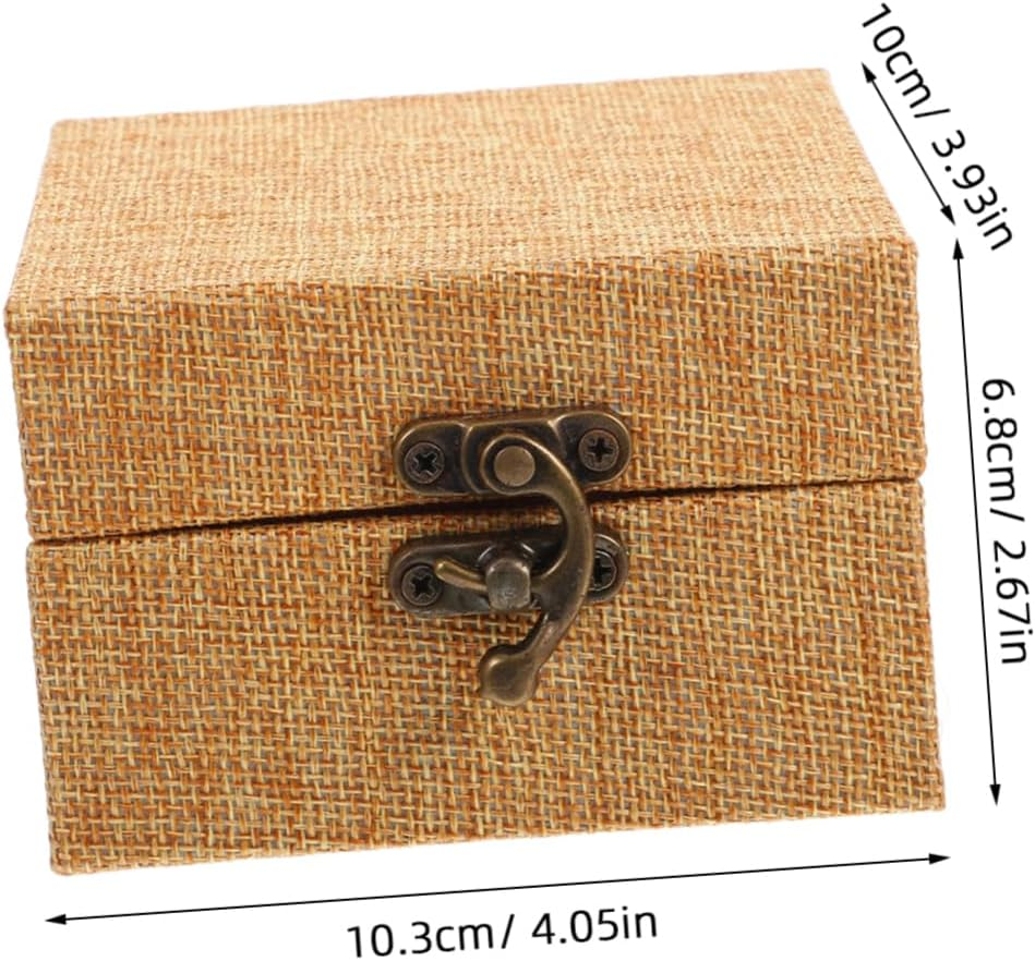 Wooden Keepsake Box for Boys and Girls Treasure Chest Vintage Trinket Organizer