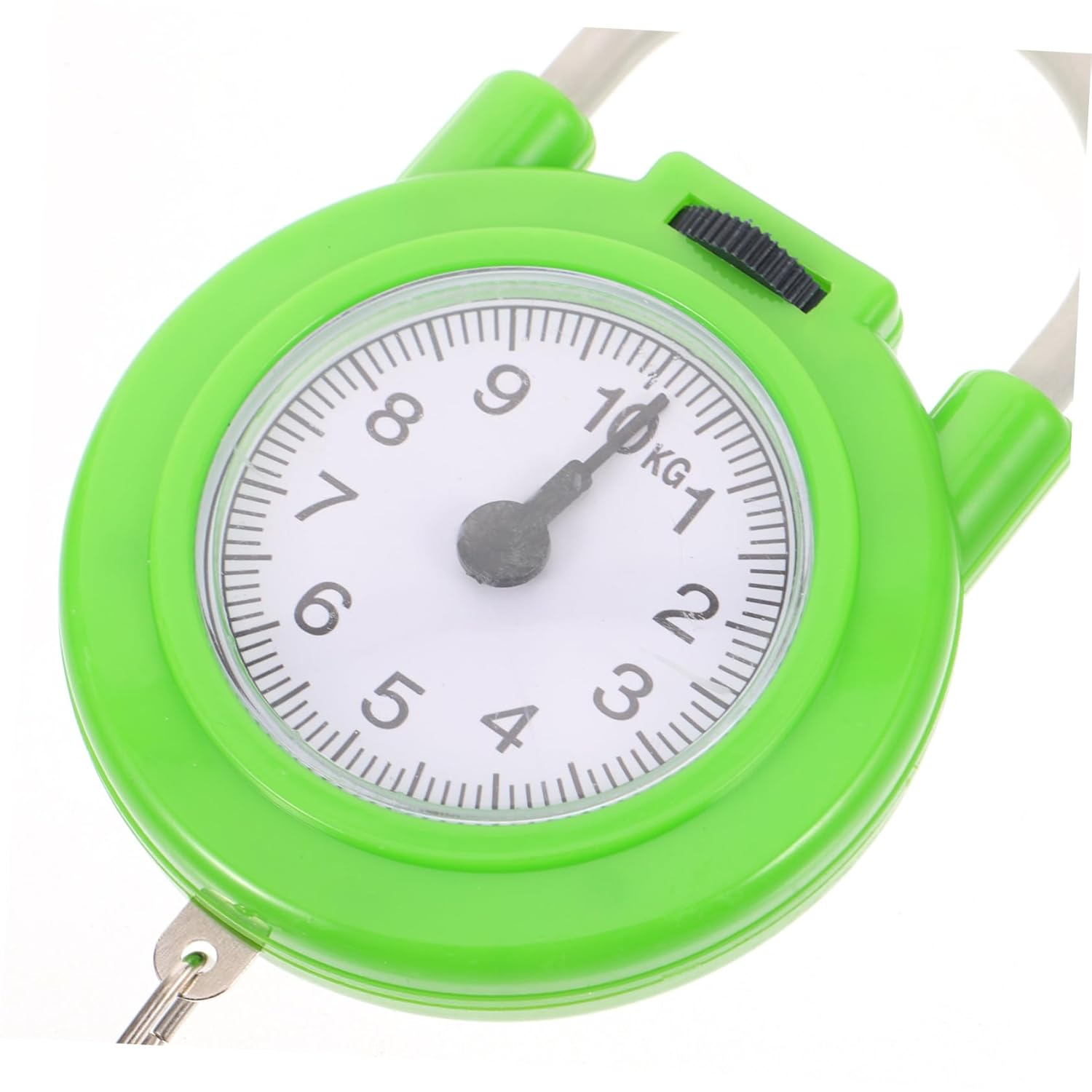 IMIKEYA Manual Travel Luggage Spring Scale Portable Handheld Suitcase Weight Scale with Hook High Precision Small Size Fluorescent Green for Accurate Weight Measurement