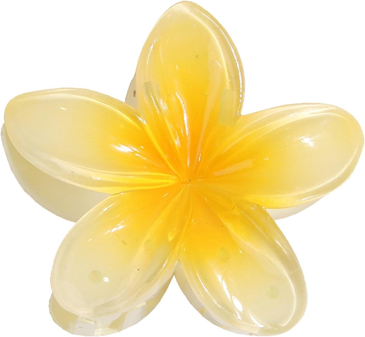 GEUGECY Flower Hair Claw Clips | Hawaiian Flower Hair Clip | Hawaiian Non Slip Hair Jaw Clip | Flower Claw Clips for Women Girls, Strong Hold Hawaiian Style image number 3