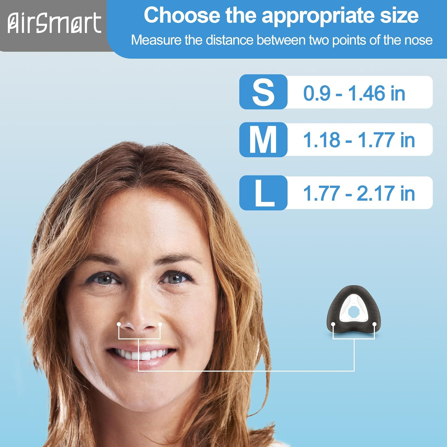 2 PCS Replacement Mask Cushion (M) Compatible with Airtouch N20 & Airfit N20, Upgraded Brown Memory Foam for Soft Fit & Comfort, Great Value CPAP Nasal Pillow for N20 Supplied by Airsmart, Medium