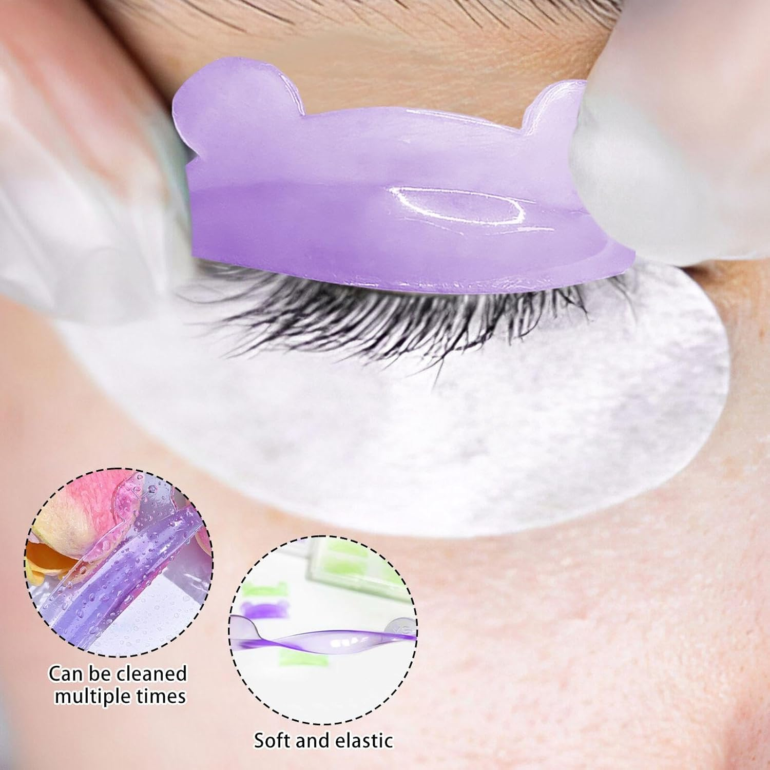 4 Pairs Eyelash Burning Seals, Eyelash Beauty Assistance Tools, Beauty Accessories, Eyelash Lifting Pads, Reusable image number 3