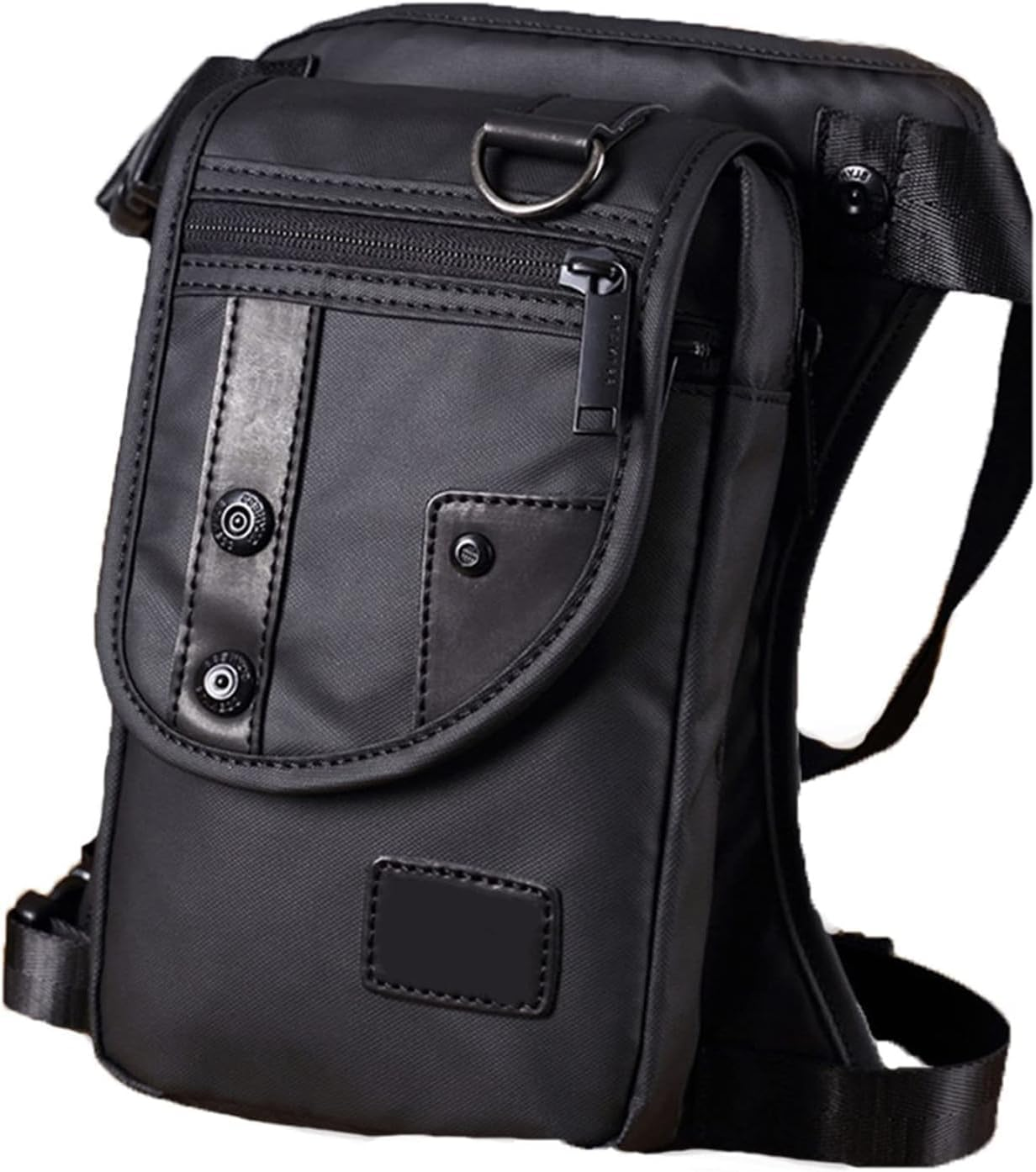 Waterproof Oxford Drop Leg Bag for Men Motorcycle Riding Mens Fanny Pack Multi-Function Travel Fishing Hiking Cycling Black (Black) (Black)