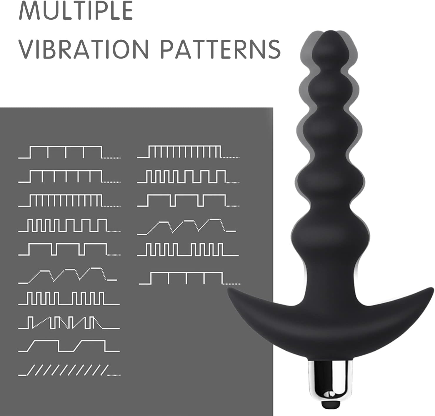 17CM Silicone Massager Stick with Beads Electric Massager Funny Plug for Women Amal Plugs Trainer Kit Sweetheart Intimate Gift Set Plug Inflatable Bulb Enema System Enema Kit Inflatable Plug Plug Anales image number 2