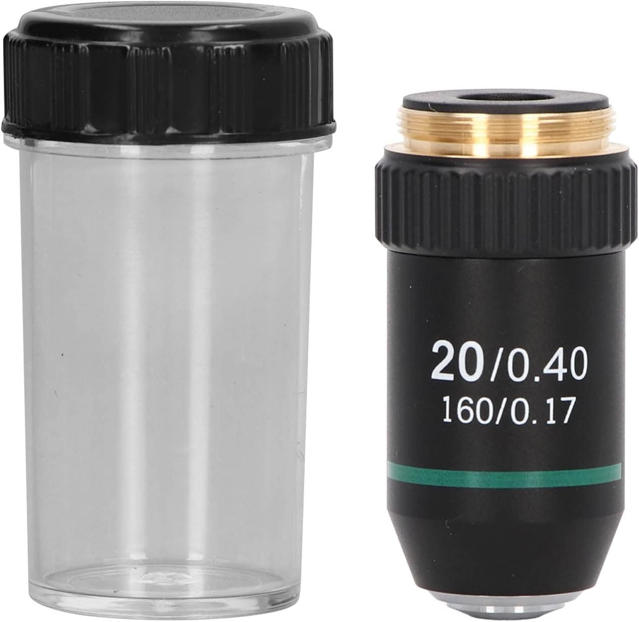 Achromatic Objective Brass Chrome Plated 20X Microscope Objective Lens Interface 20.2Mm image number 1