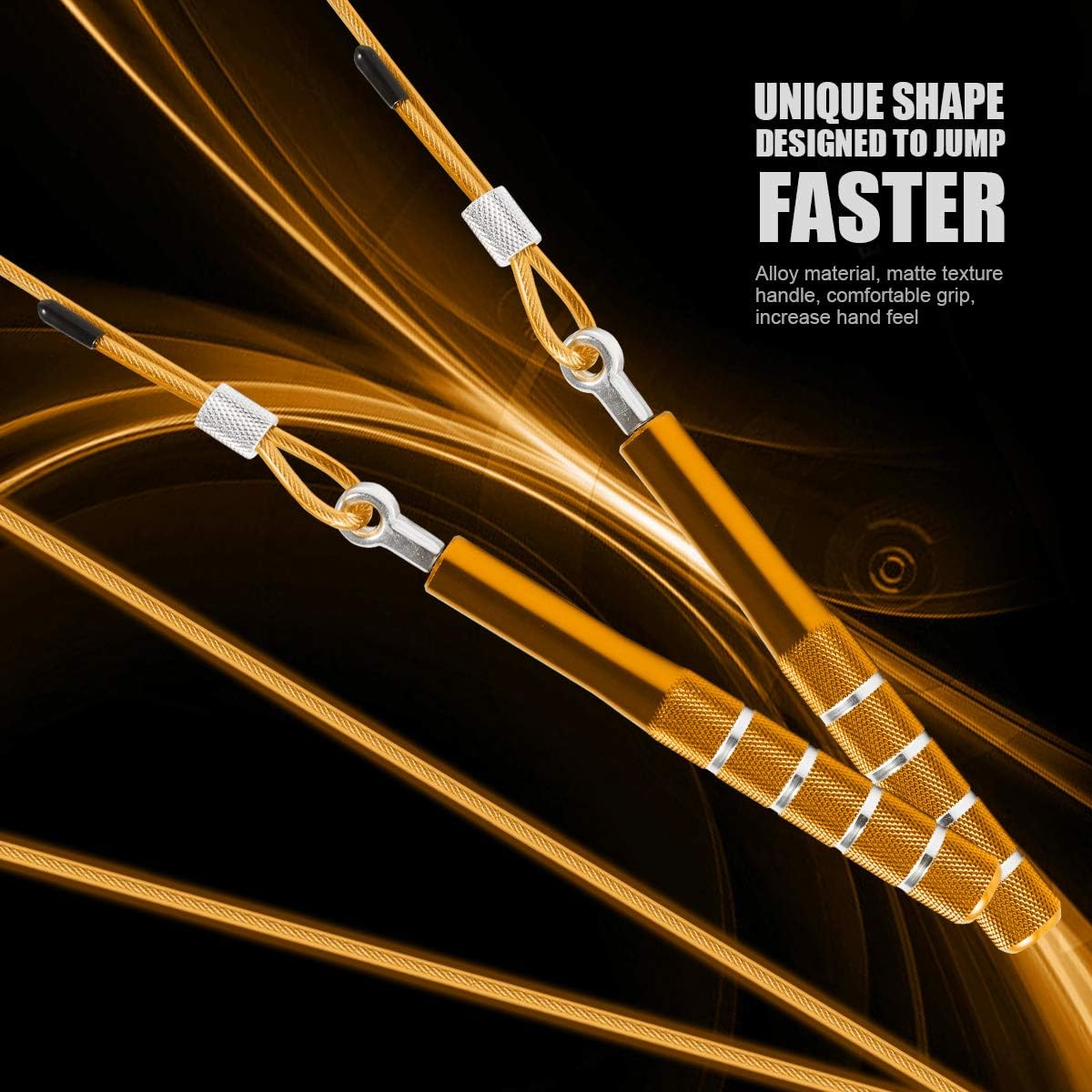 Jump Rope, Wastou Speed Jumping Rope for Training Fitness Exercise, Adjustable Adults Workout Skipping Rope for Men, Women, Kids, Girls - Pink-B image number 6