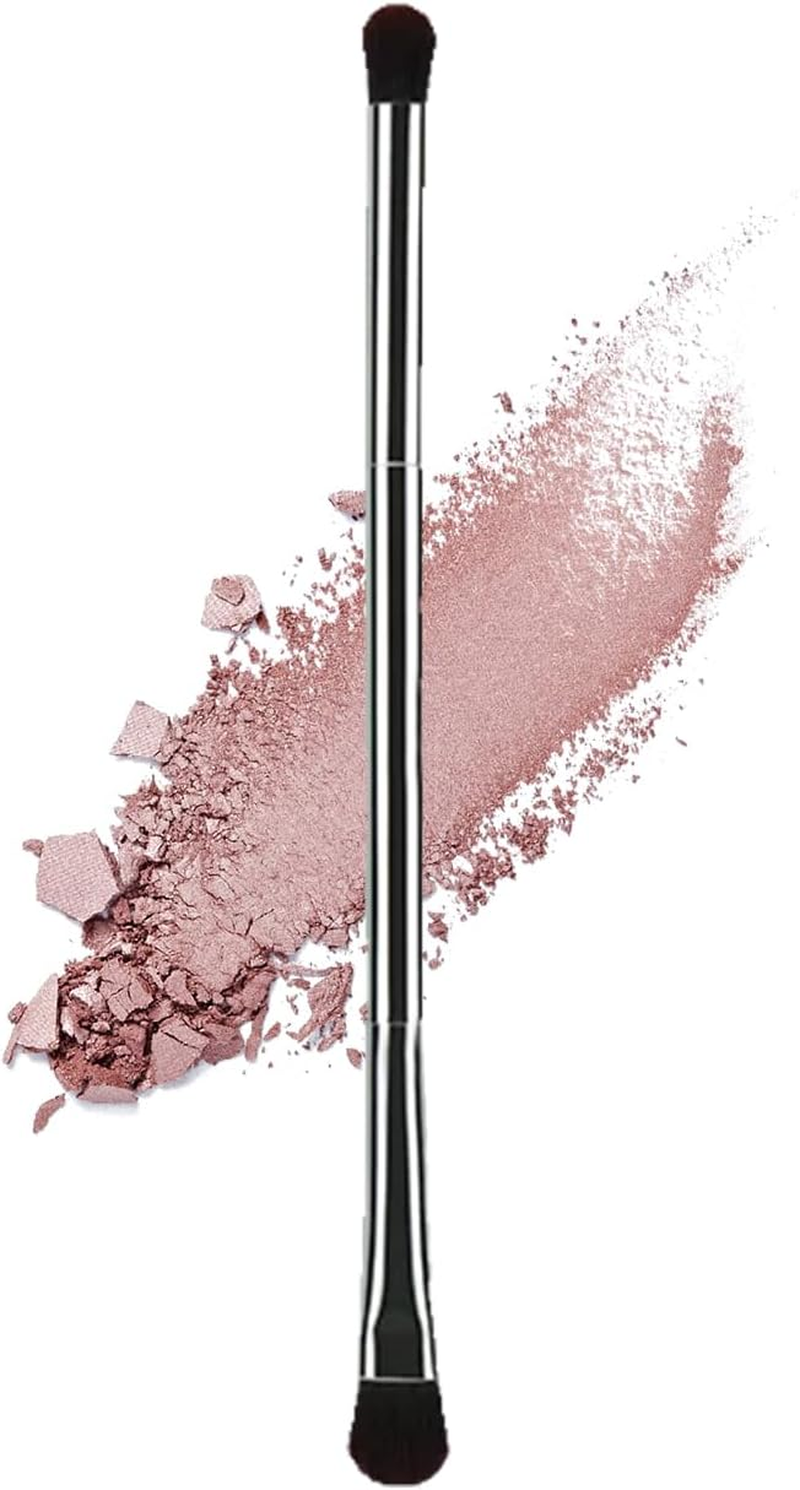 Ksvsonrvi Eyeshadow Brushes, Double-Ended Cosmetic Makeup Brush Tool Good at Flawless Blending, Contouring or Defining image number 3