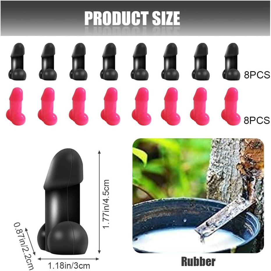 8PCS Prank Wheel Tire Valve Stem Caps, Car Tire Valve Caps Universal, Universal Luminous Tire Valve Stem Cap Dust Cover Fits Cars Trucks Bikes Motorcycles (Black) image number 2