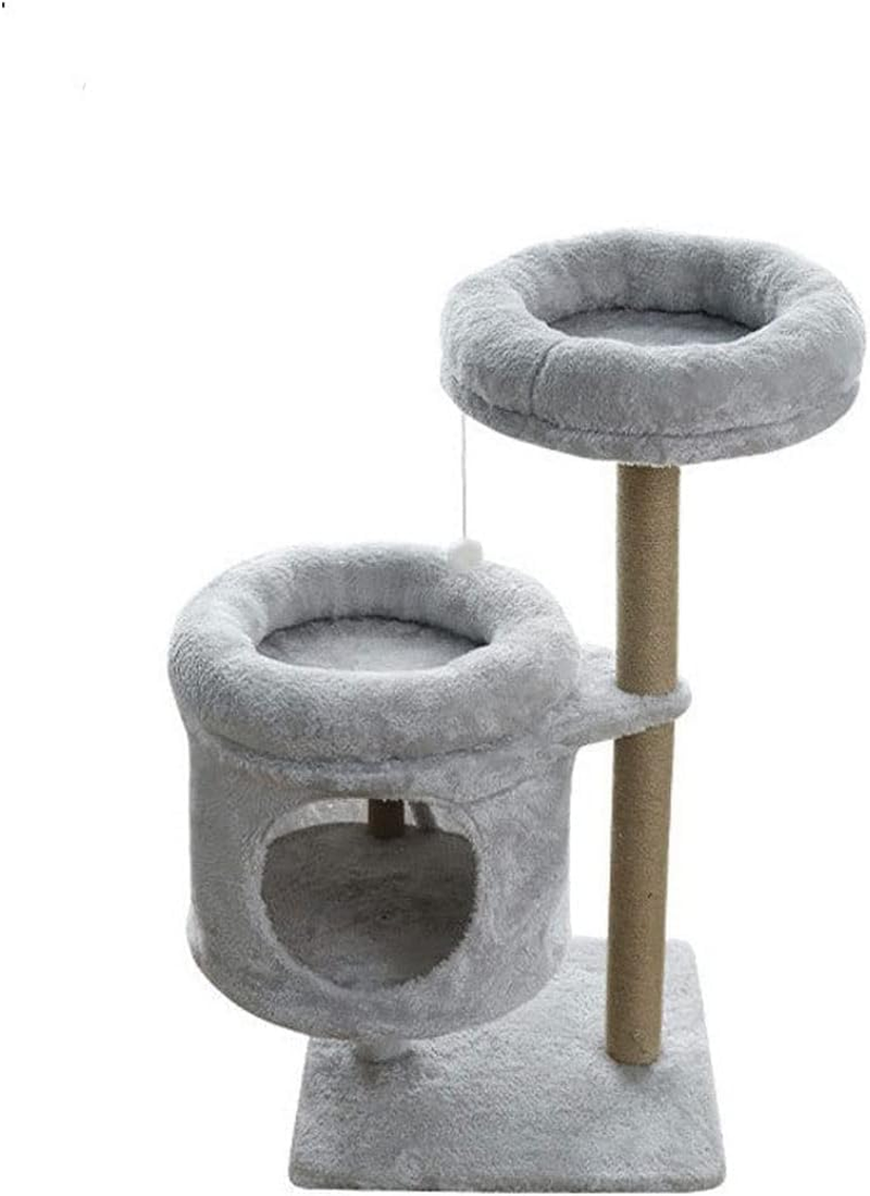 Stable Cat Tower Climbing Frame Cat Tree with Nest Integrated Multi-Layer Cat Climbing Column Cat Jumping Platform image number 3