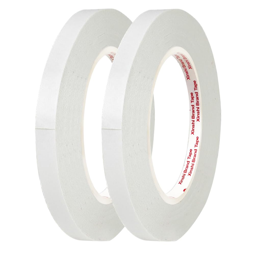 Skycabin 2Rolls Double Sided Adhesive Tape,2 Sided Sticky Tapes for Arts,Diy Crafts,Hand Work,Gift Wrapping,Stamps,Card Making,Scrapbooking and Office School Stationery 10Mmx50M/Each Roll image number 3