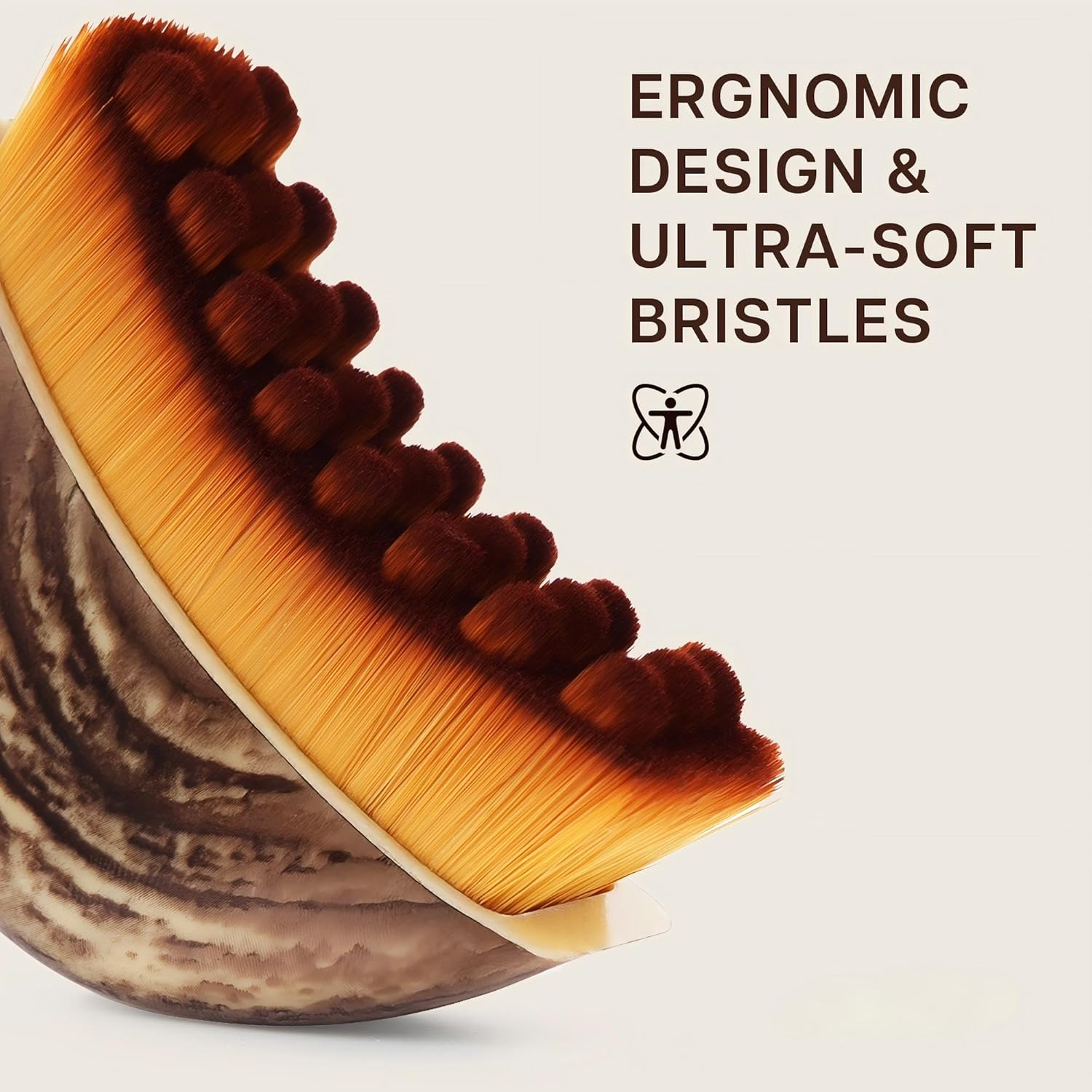 Olephira Lymphatic Drainage Face Brush - Anti-Puffiness Jawline Sculpting Dry Brush, Ergonomic Design for Facial Curve Fit, Skin Rejuvenation (1PC) image number 4