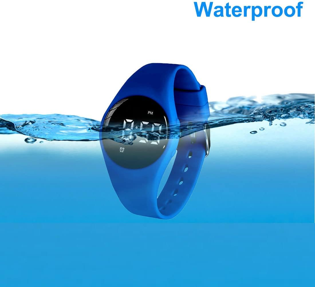 E-Vibra Potty Training Watch - Water Resistant Silent Vibrating Watch - Rechargeable Medical Reminder Watch - with Alarm and Lock Screen - Black image number 3