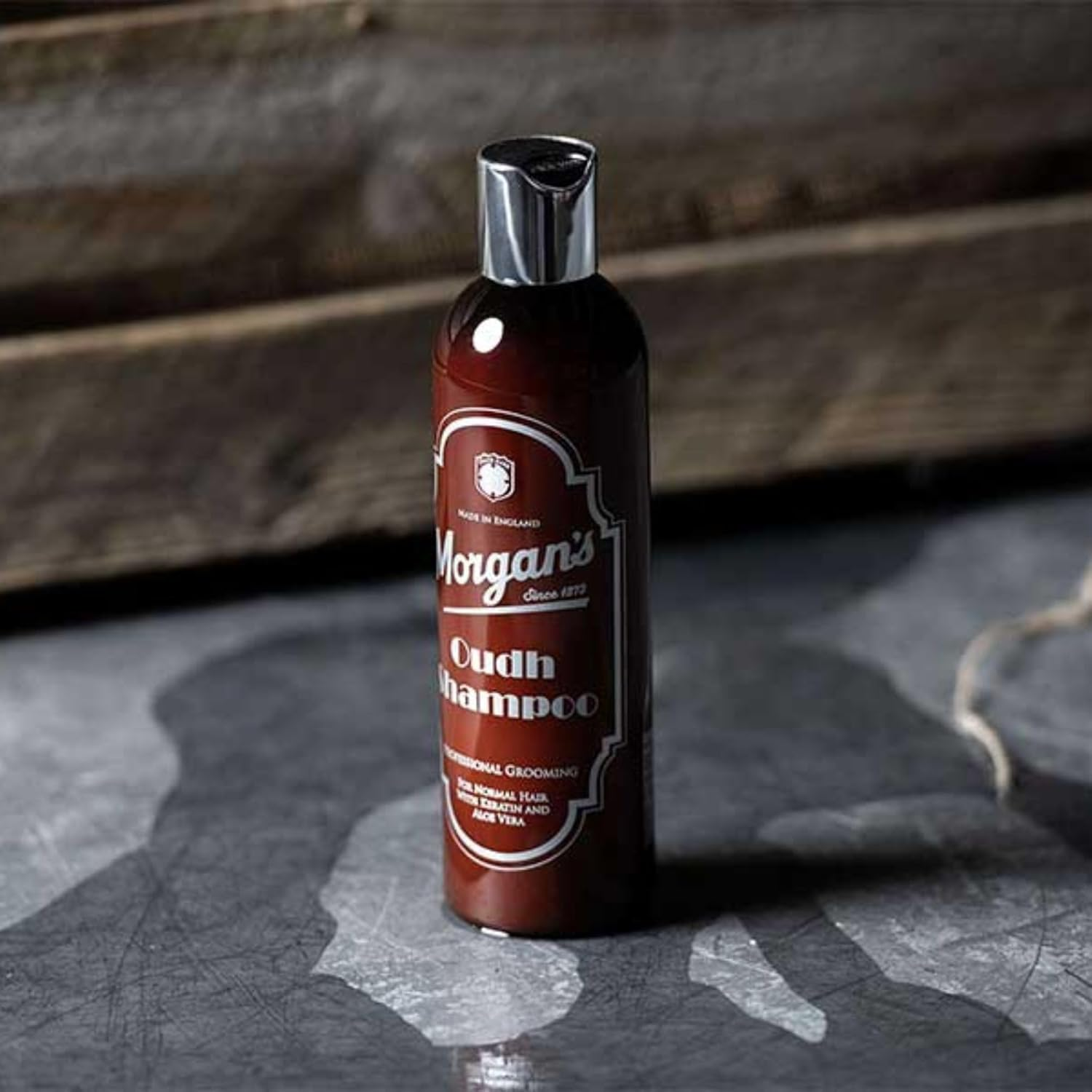 Morgan'S Pomade Oudh Fragranced Shampoo for Normal Hair, Boosts Hair Vitality and Shine, Moisturises the Scalp, with Keratin and Aloe Vera 250Ml