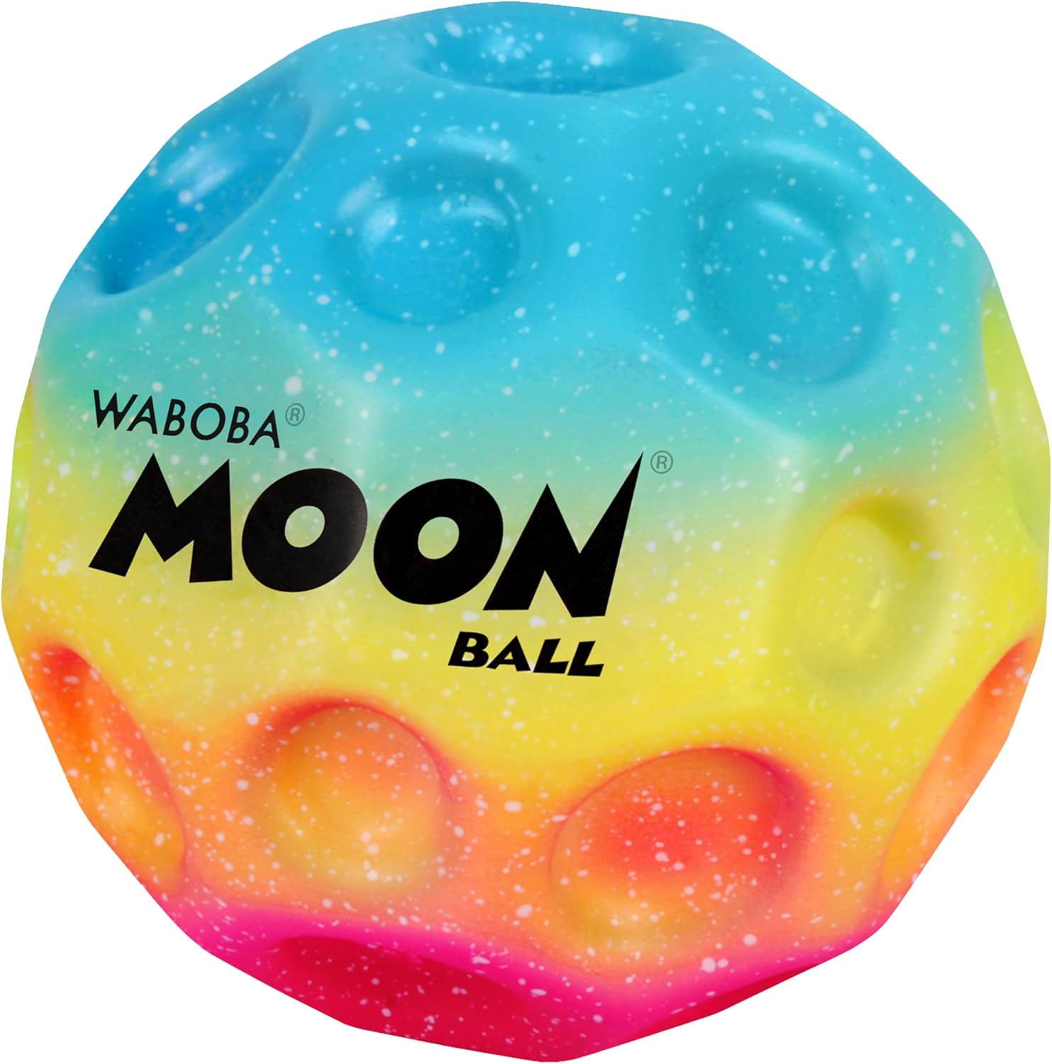 Waboba Moon Ball &ndash; Am H&ouml;chsten Springender Gummiball &ndash; Patentiertes Original-Design &ndash; Ballkrater Erzeugen Beim Aufprall EIN Knallendes Ger&auml;usch &ndash; Leicht Greifbar &ndash; Flummies F&uuml;r Kinder image number 3