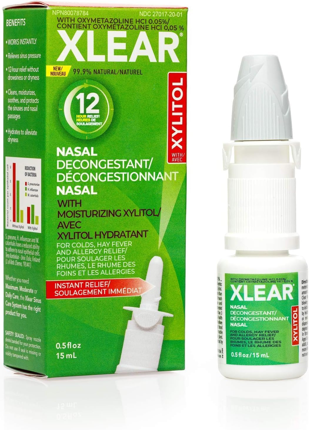 Xlear 12-Hour Natural Saline Nasal Spray with Xylitol 0.5 Fl Oz (Pack of 1) image number 5
