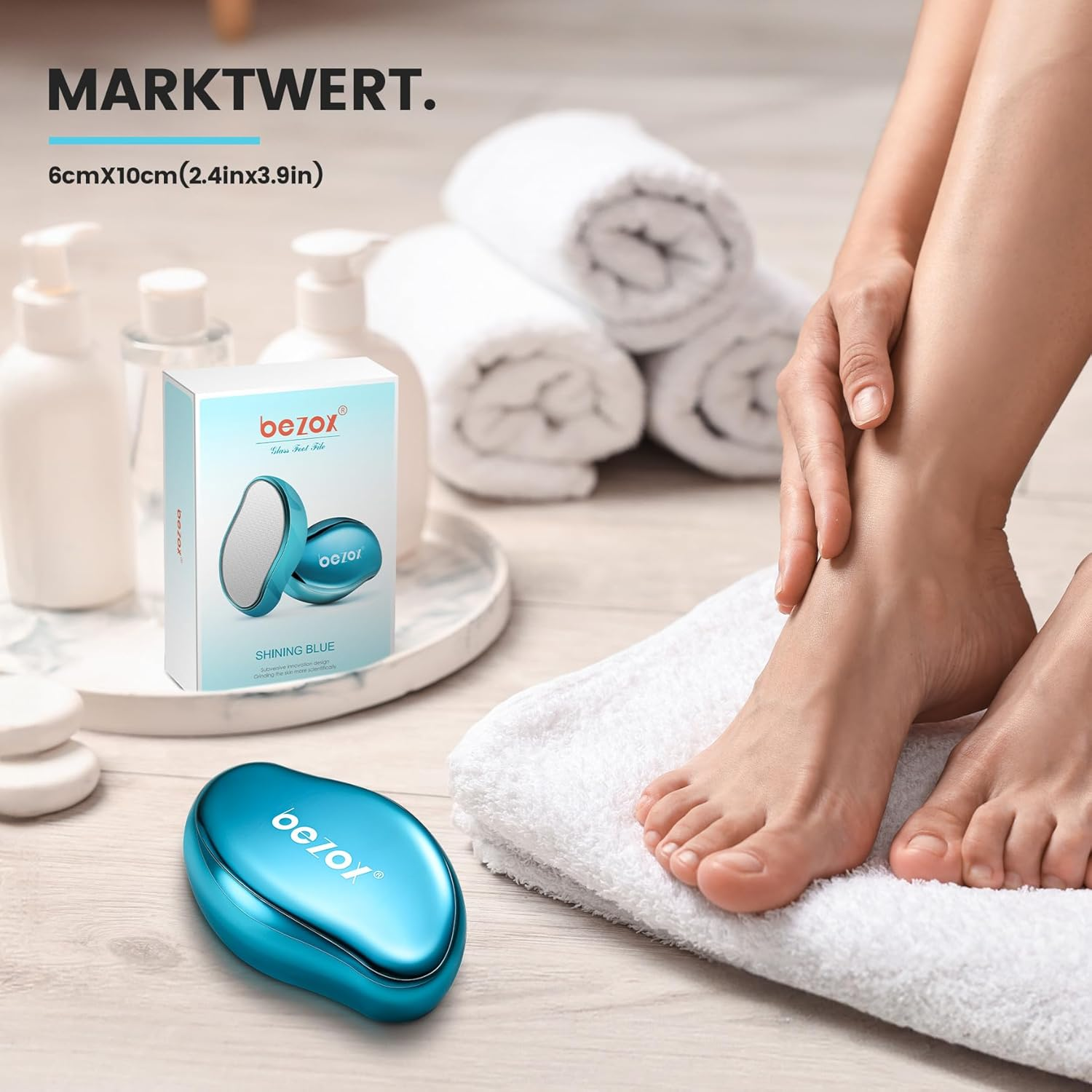 BEZOX 2-In-1 Nano Glass Callus Remover - Effective Nano Glass - Professional Pedicure - Premium Callus File image number 6