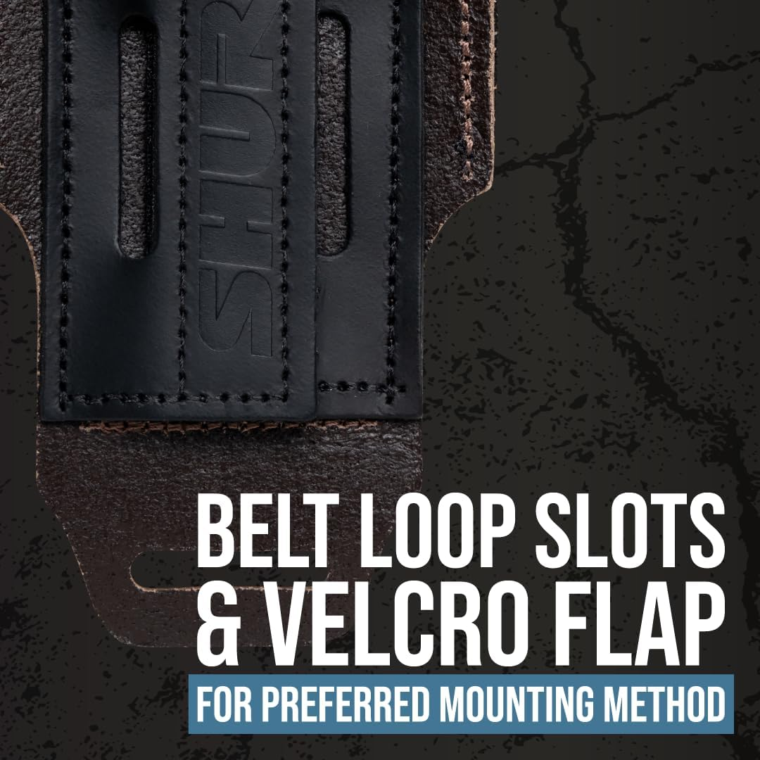 Shure by Gator Premium Black Leather Wireless Bodypack Transmitter Pouch; (SH-BODYPACK-PBK-L) image number 4