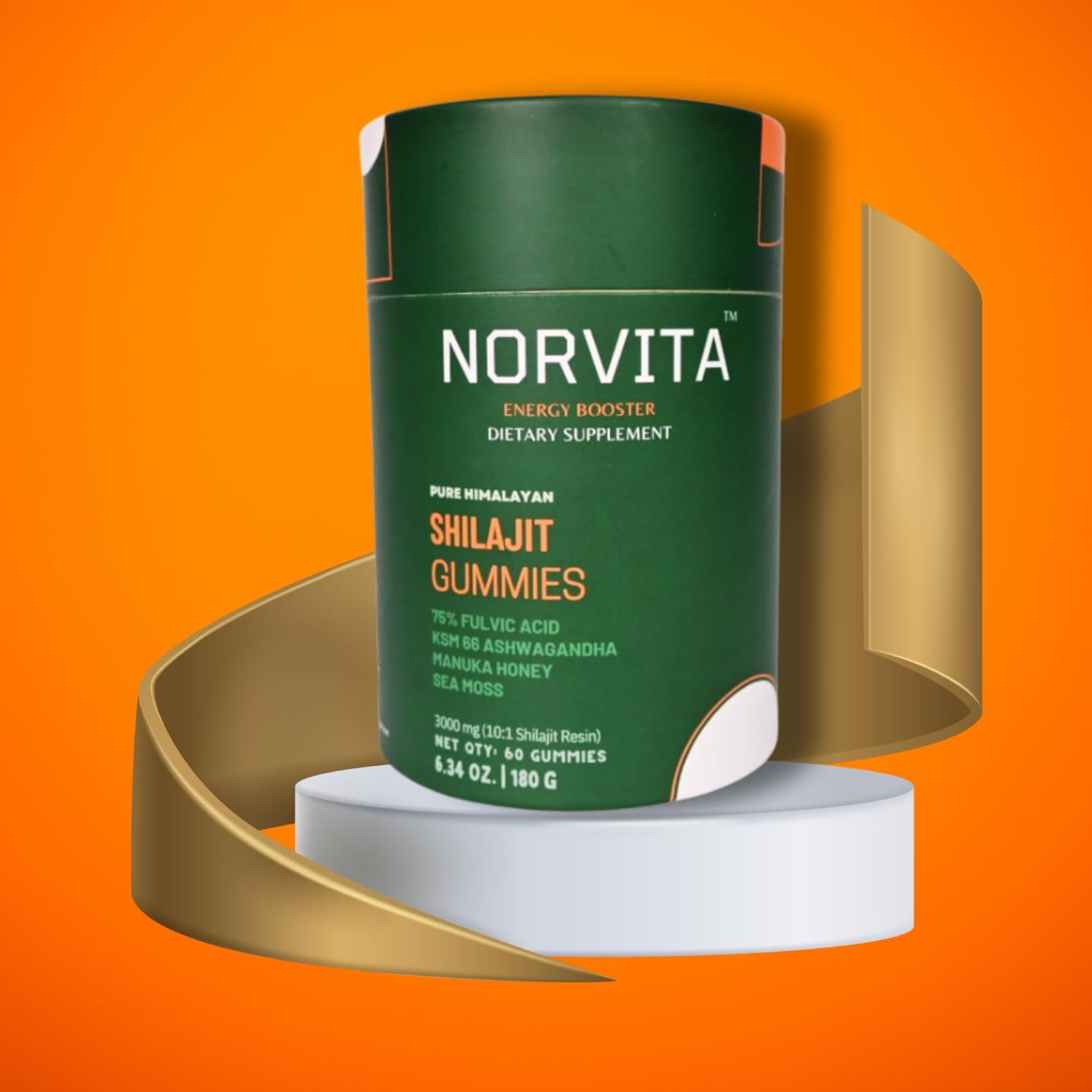 Pure Himalayan Shilajit Gummies Gold with Ashwagandha| Manuka Honey| Sea Moss| Black Seed Oil| Fulvic Acid & 85+ Trace Mineralsi Prenatal Vitamins for Men & Women image number 3