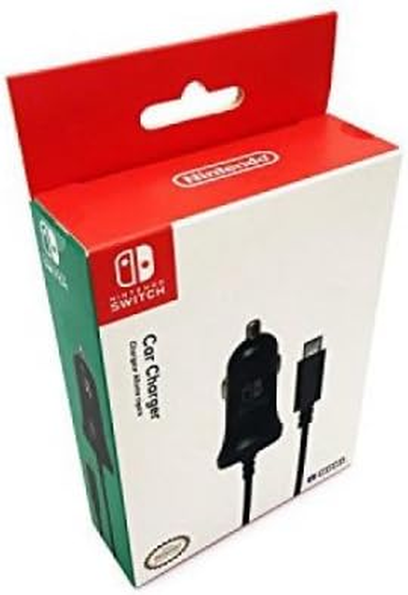 HORI Nintendo Switch Car Charger - Officially Licensed, 3.0A Power, USB-C, Black image number 2