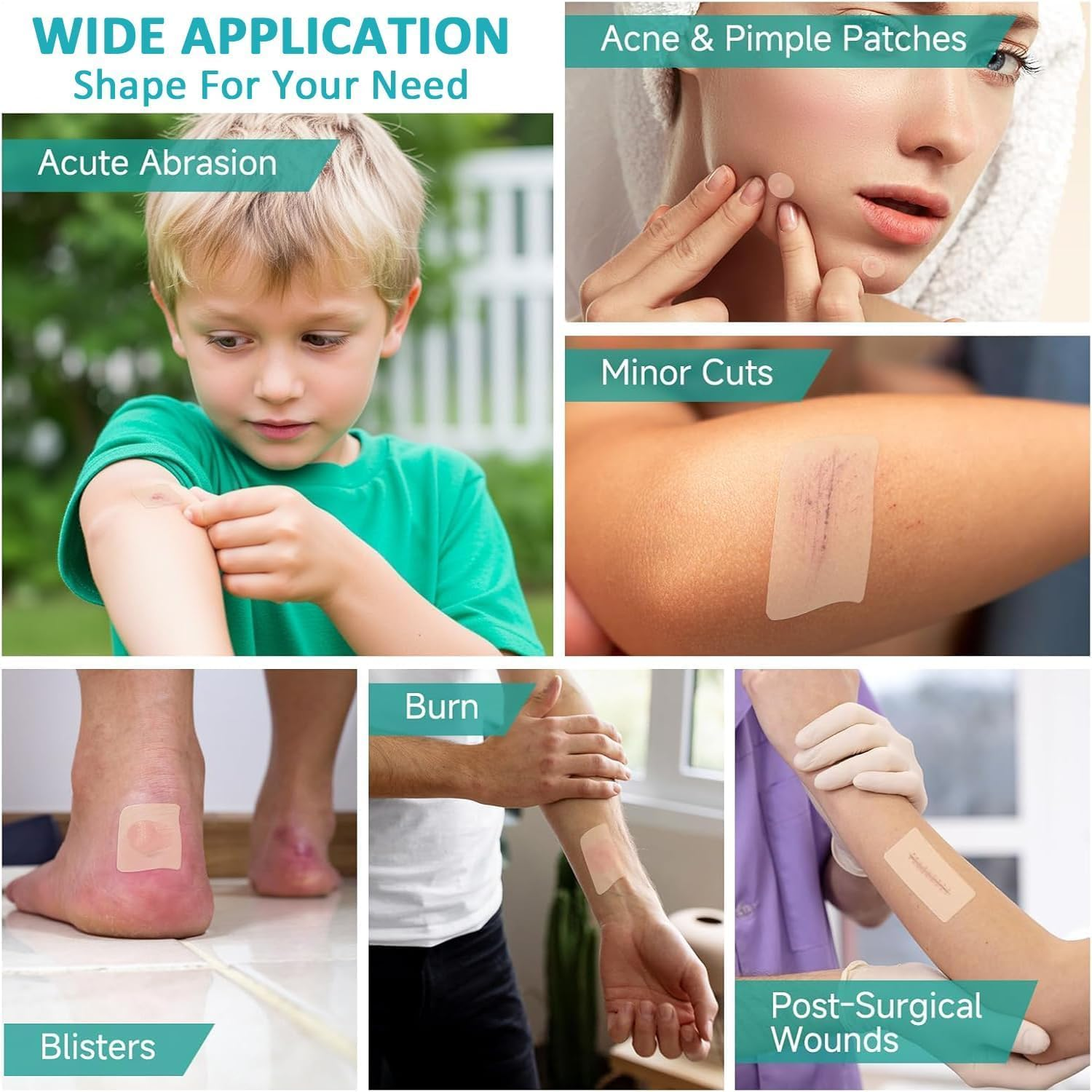 Medical Hydrocolloid Bandages Roll, Hydrocolloids Rolls for Wound Care, Cut to Size, Ultra Absorbent, Flexible and Waterproof, Home First Aid Kit Essential, 5Cm*2M image number 6