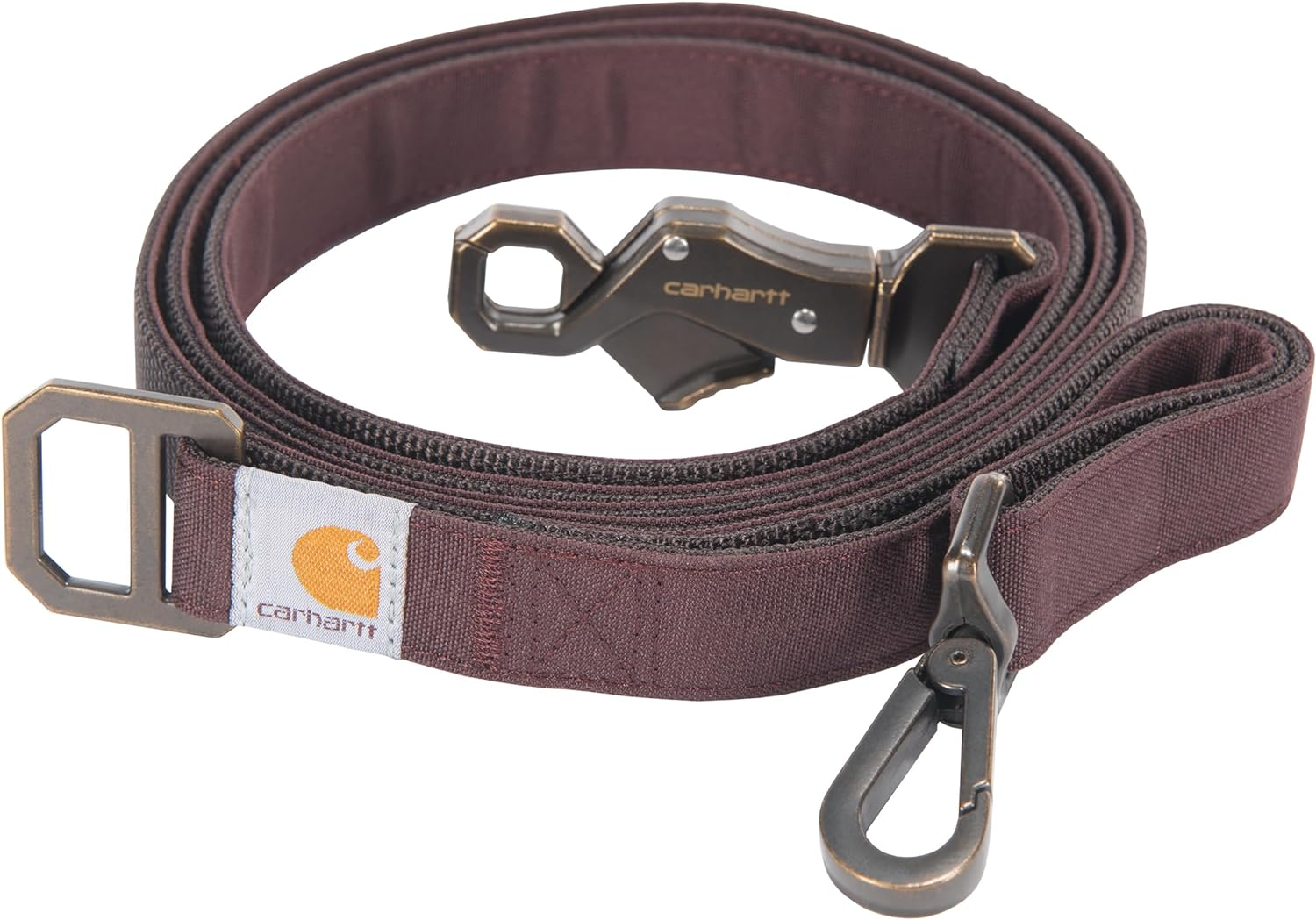 Carhartt Pet Durable Nylon Duck Leashes for Dogs, Reflective Stitching for Visibility, Deep Wine, Large image number 3