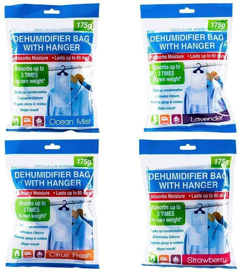 2/4PK Dehumidifier Bag with Hanger Scented Absorb Moisture Closet (4) image number 4