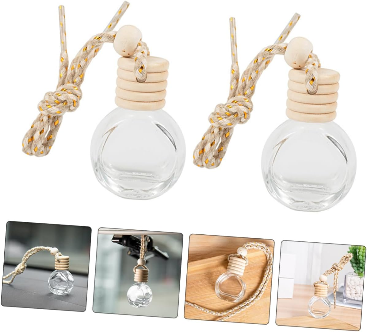 30Pcs Hanging Perfume Bottles Car Aromatherapy Diffuser Car Fragrance Diffuser image number 6