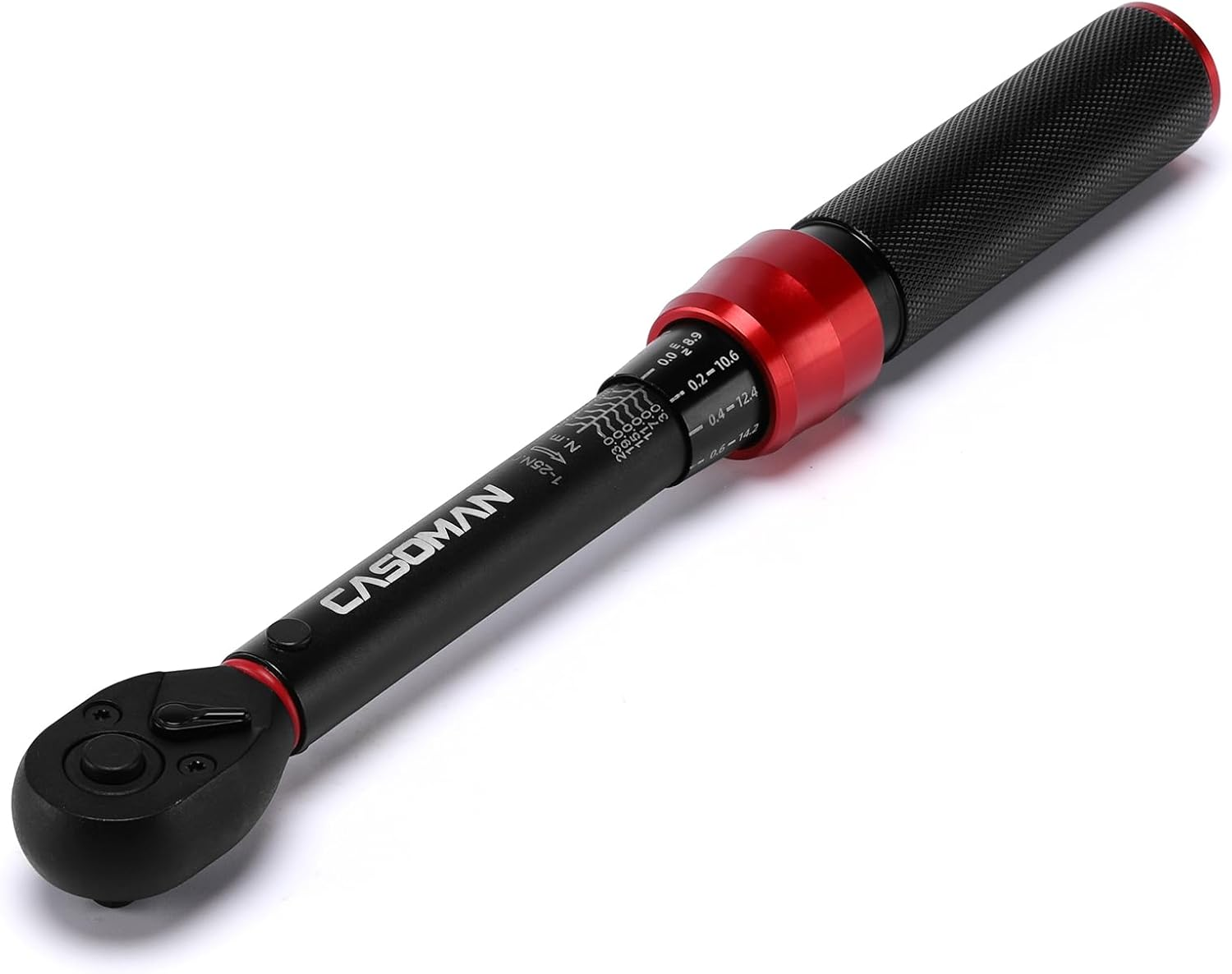 CASOMAN Torque Wrench 1/4-Inch Drive, 1-25Nm Bike Torque Wrench, &plusmn; 3% Error Accuracy, Dual Direction with 72 Teeth image number 4
