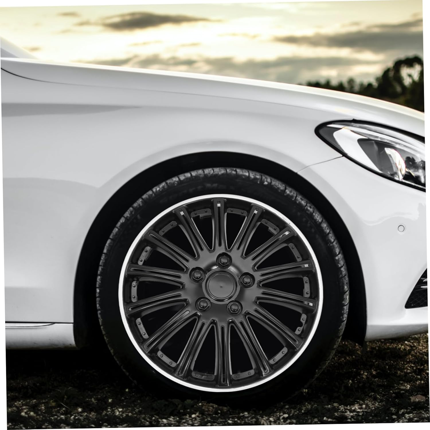 TOYZFRIENDY Hub Cap Wheel Rim Cover Automotive Decorative Hub Cap for Cars Car Accessories Exterior image number 3