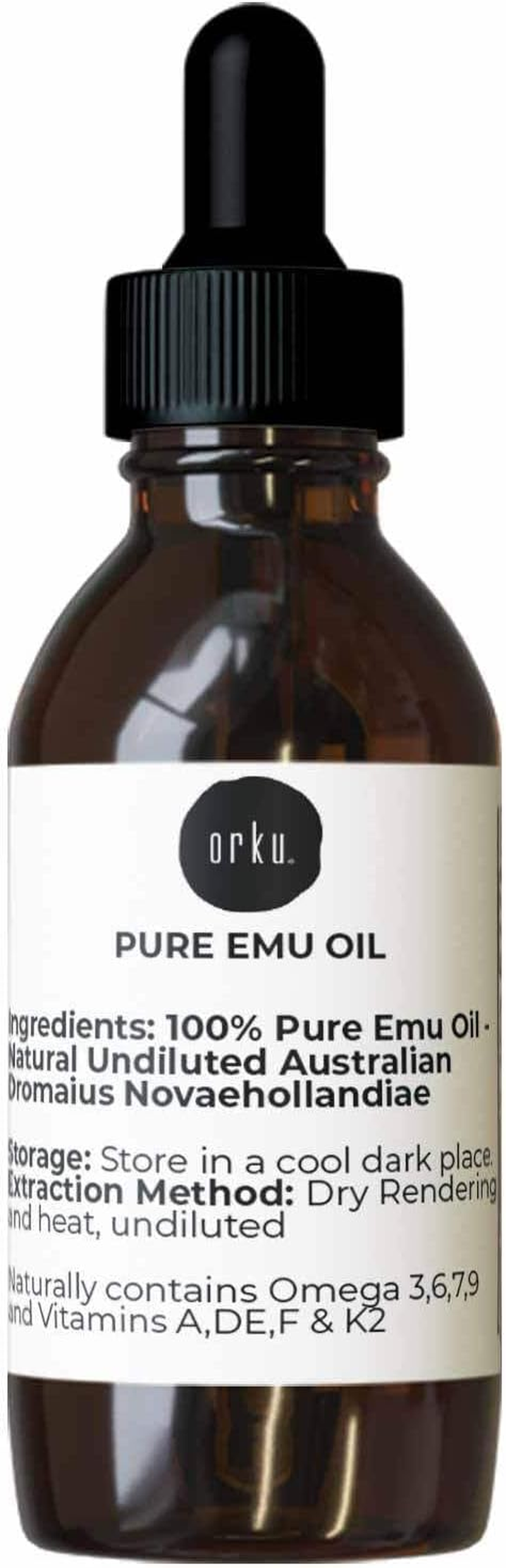 Orku 25Ml Pure Emu Oil with Dropper - Undiluted Natural Dromaius Novaehollandiae image number 6