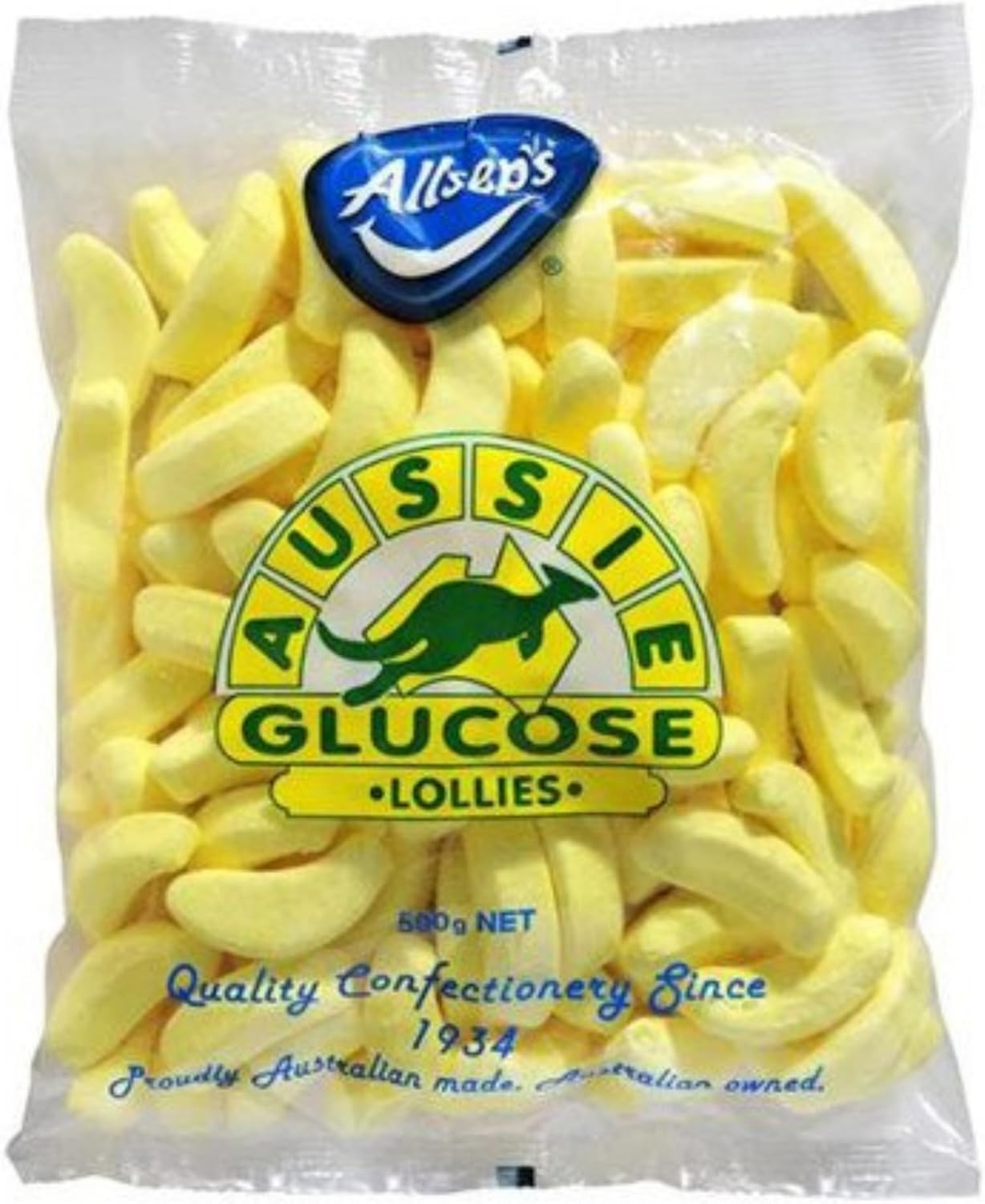 Allseps Aussie Glucose Banana Lollies, 500 G image number 2
