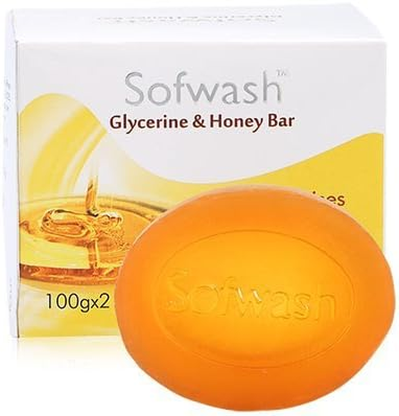 GREEN ORGANICS Modicare Sofwash Glycerin and Honey Bar (100G X 2)