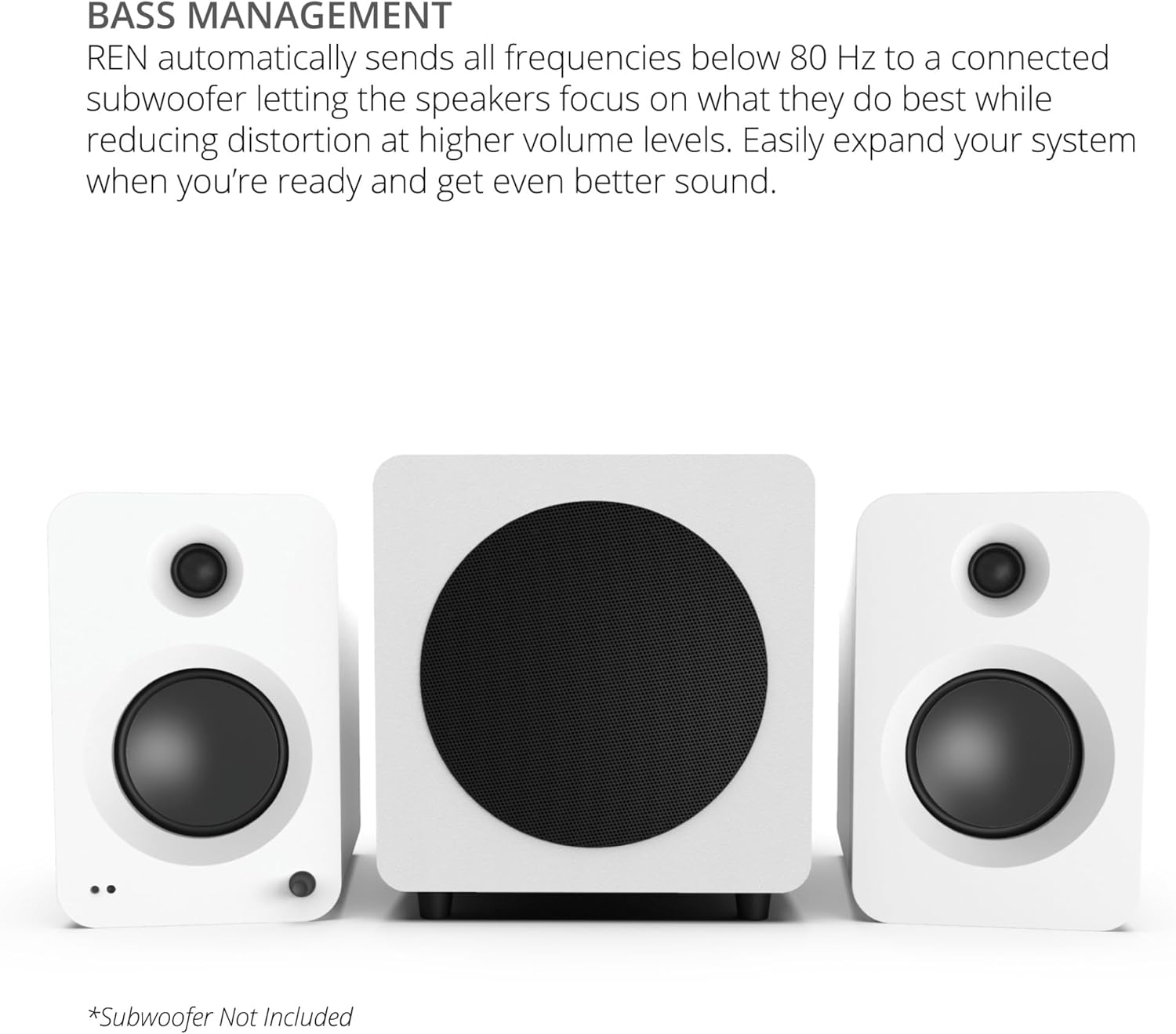 Kanto REN 200W Powered Bookshelf Speakers with HDMI ARC, USB-C, and Bluetooth 5.3 - Matte Orange, Pair - Matte Blue image number 6